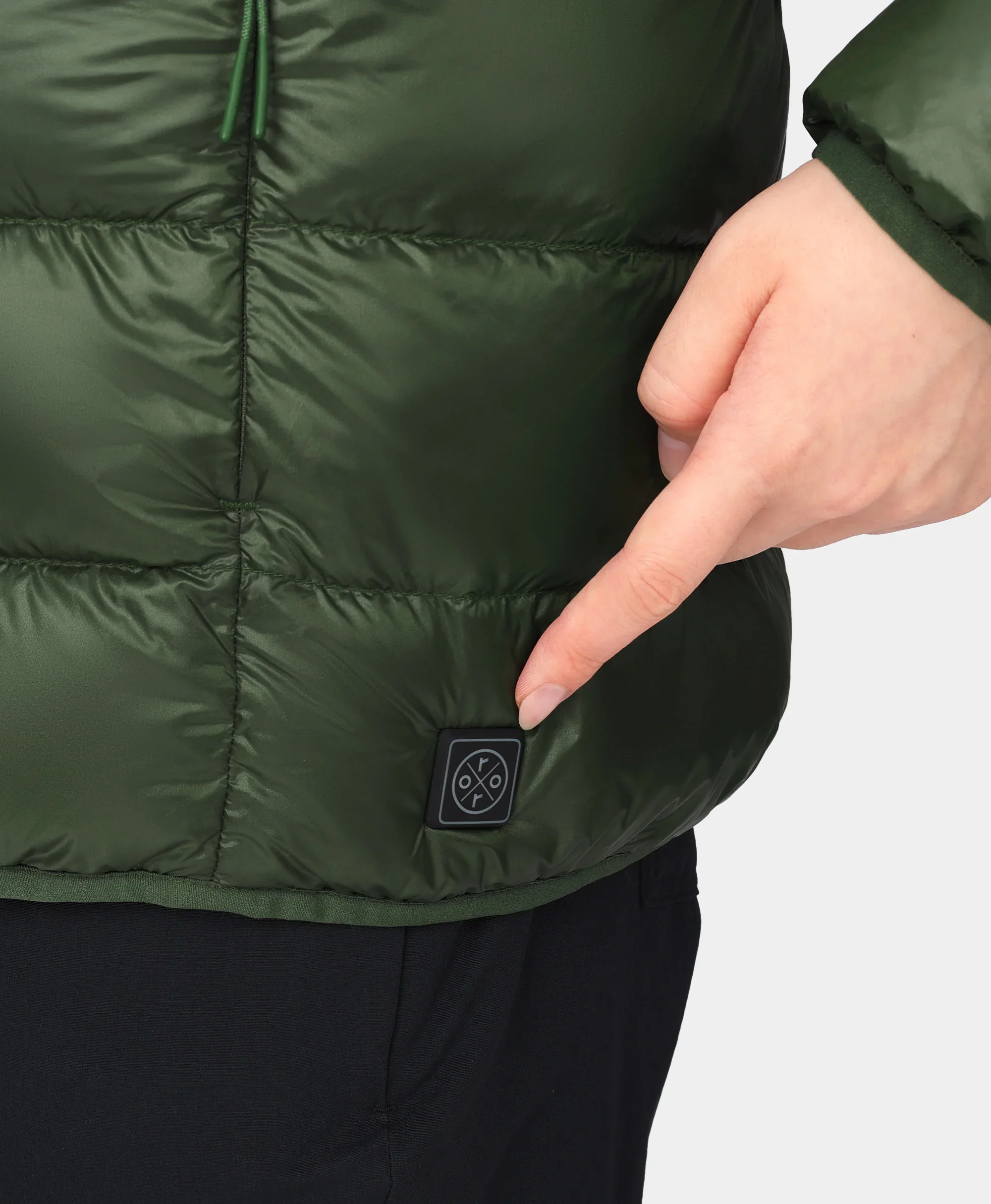 (Open-box) Aero Women's 4-Zone Packable Heated Down Jacket (Battery Set Not Included) - Image 25
