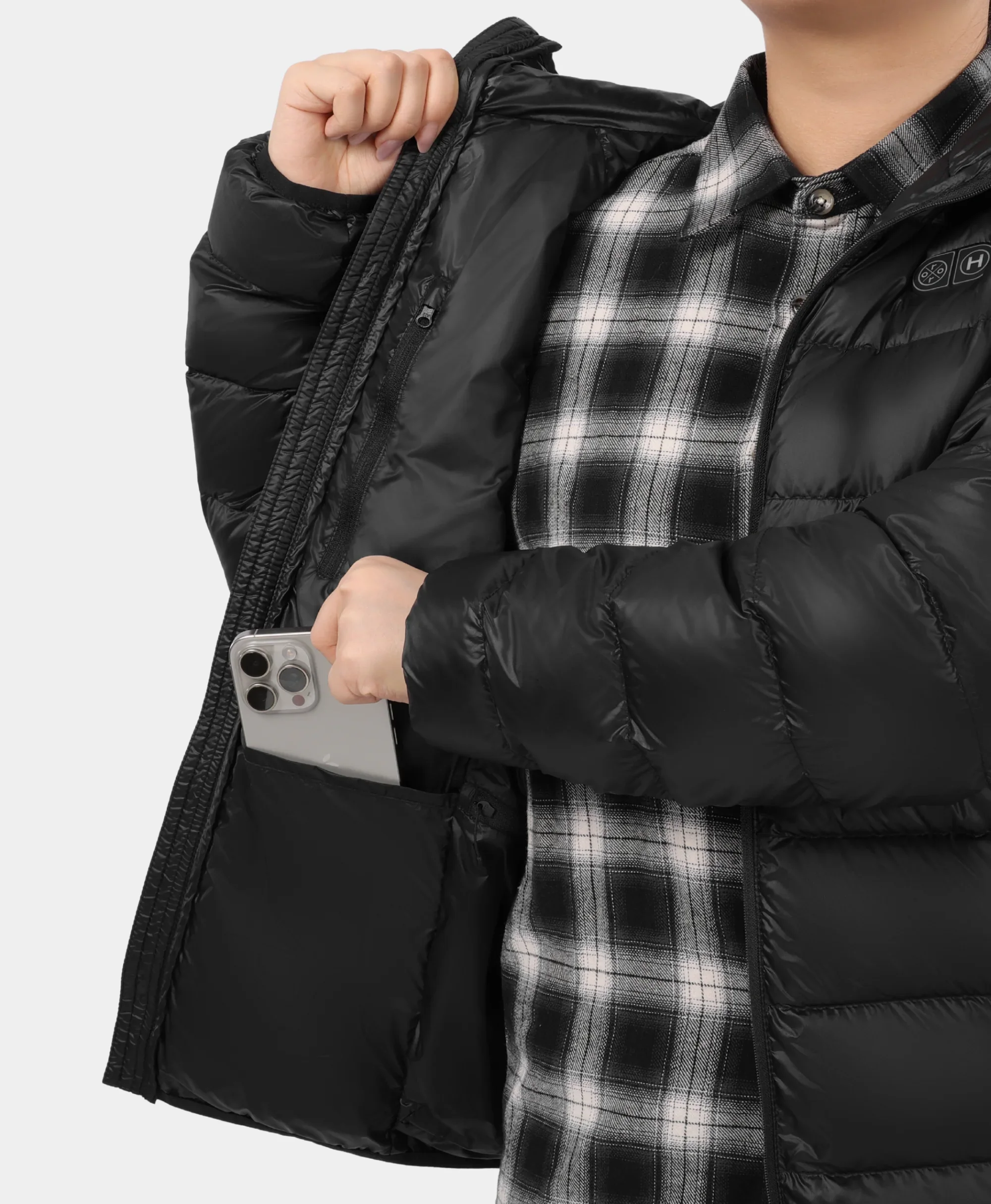 AeroPro Men's 8-Zone Packable Heated Down Jacket - Image 11