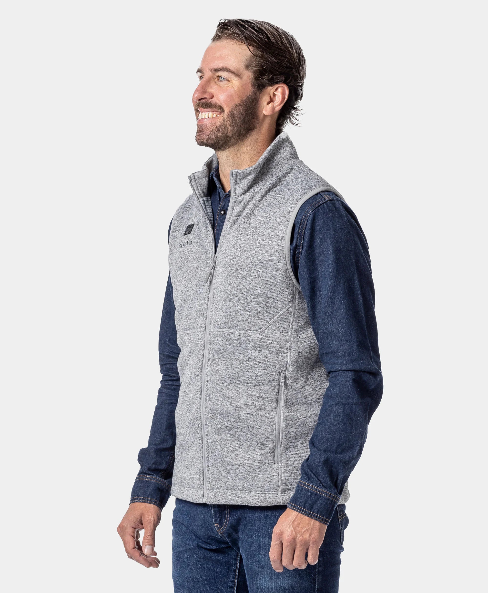 Augusta Tournament Men's 4-Zone Heated Sweater Fleece Vest - Image 27
