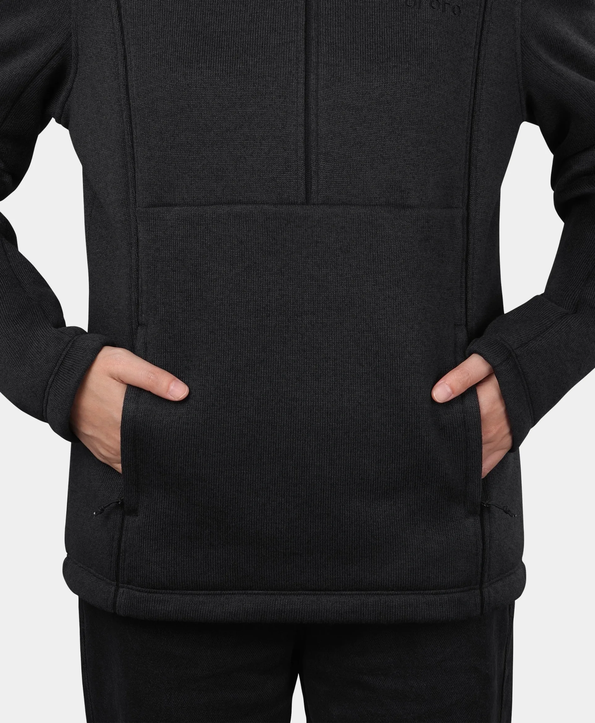 Augusta Women's 4-Zone Heated Sweater Fleece Qtr Zip Jacket - Image 5