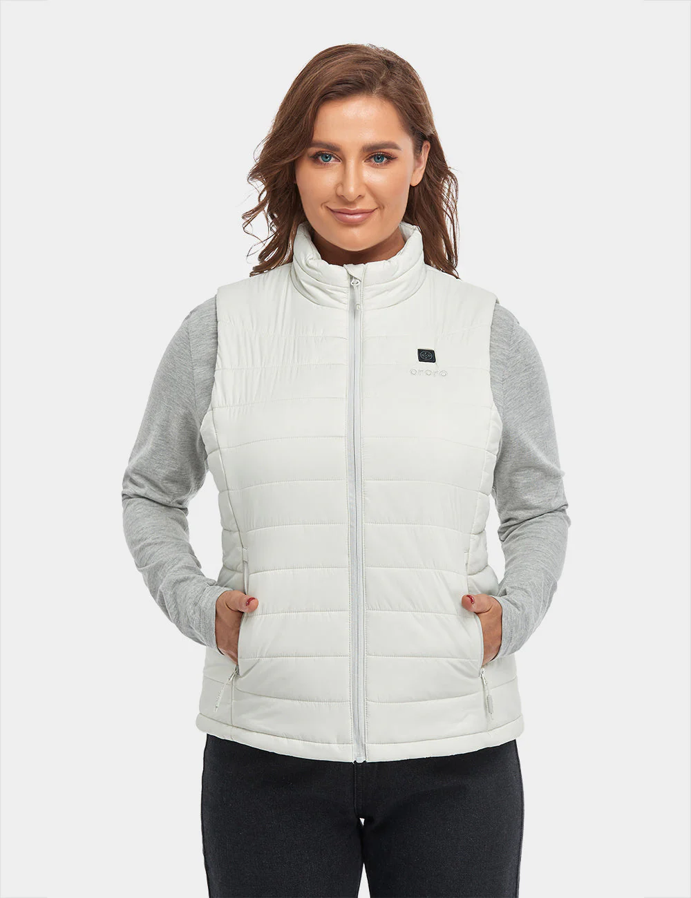 Bundle Deal - Women's Classic Heated Vest (Off-White) & Extra Mini 5K Battery - Image 6