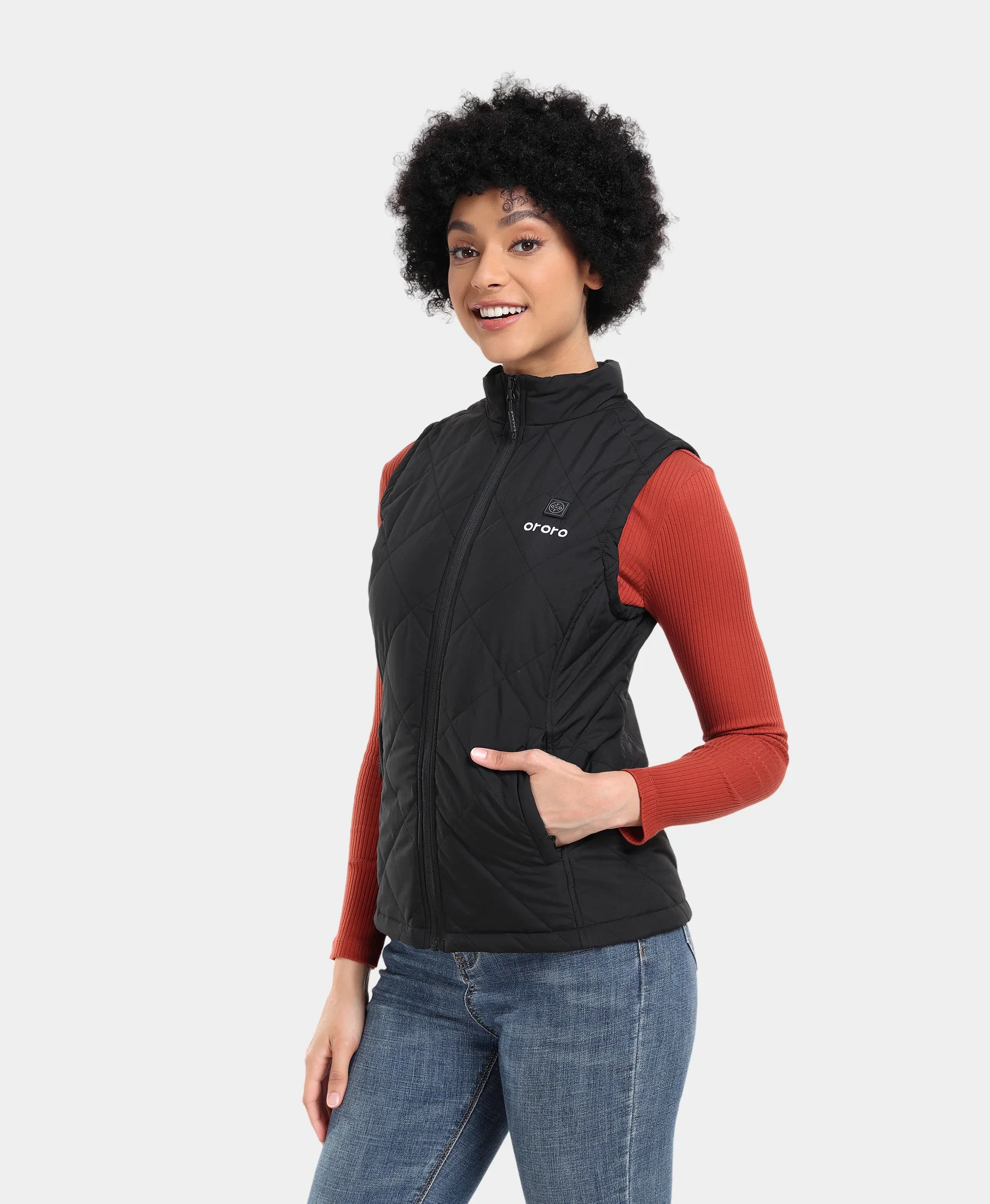 Bundle Deal - Women's Heated Quilted Vest & Extra Mini 5K Battery - Image 4