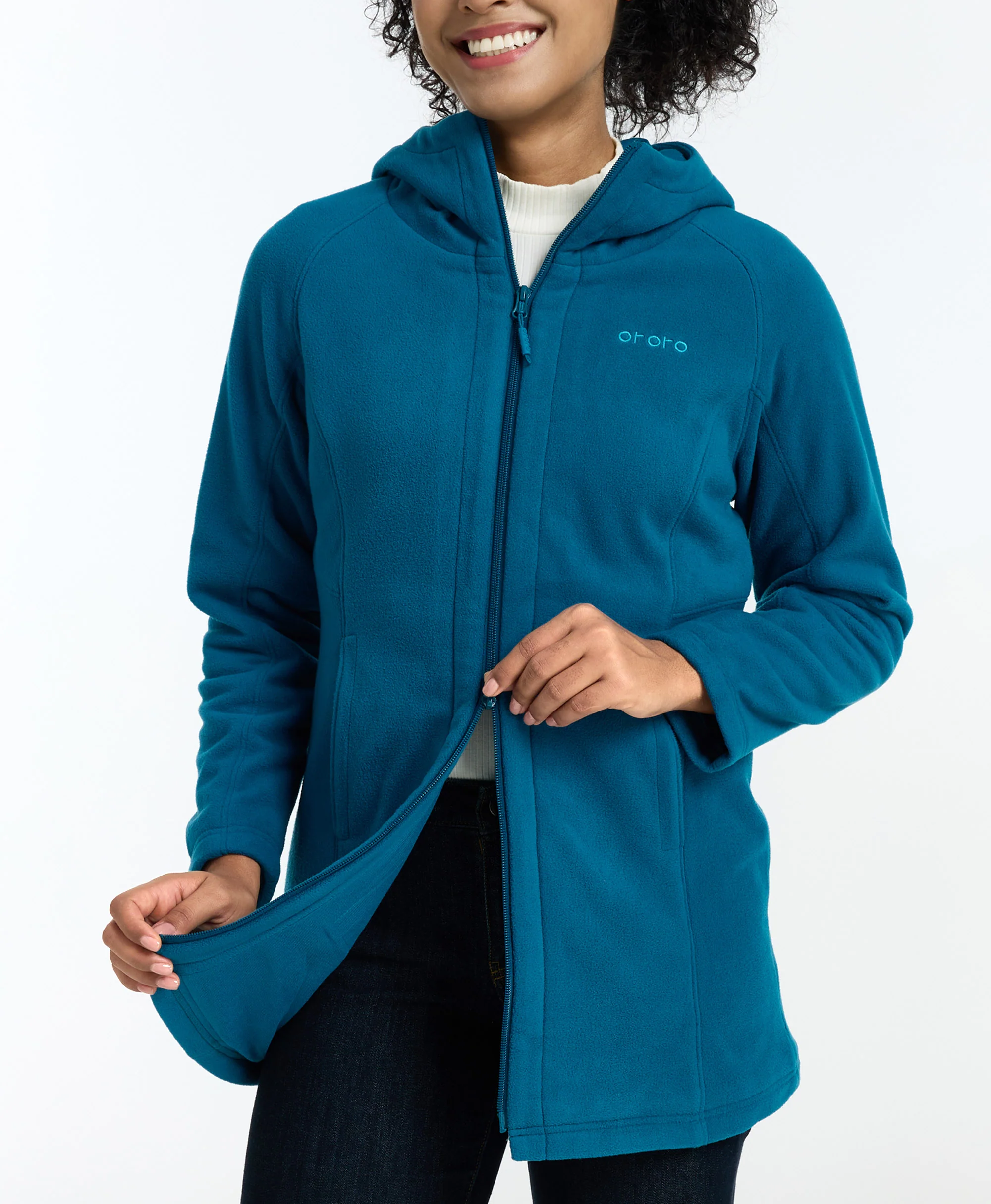 Felicity Women's Heated Fleece Hoodie Jacket - Image 11