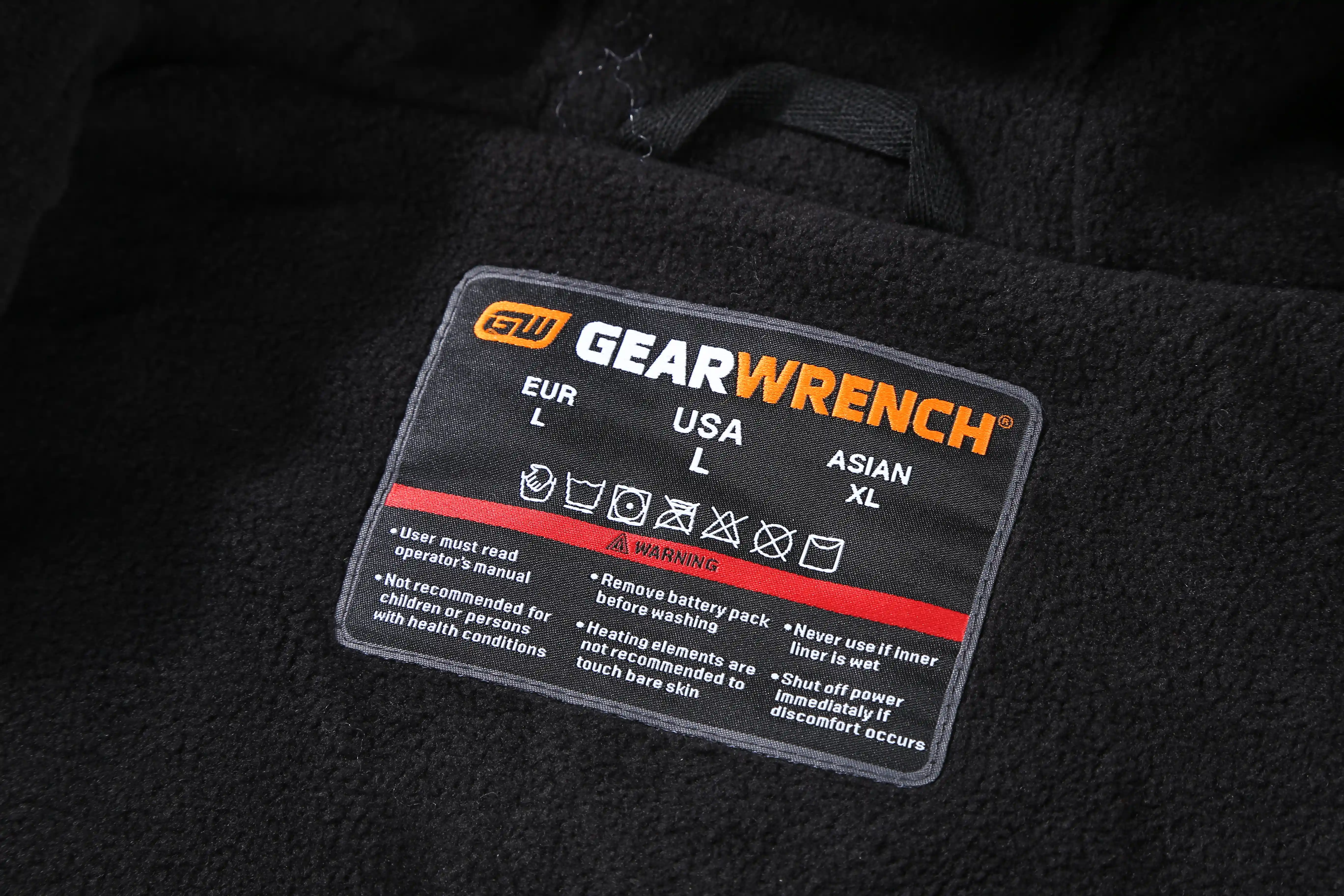 ororo x GearWrench® Heated Full Zip Hoodie (Battery Set Not Included) (Final Sale) - Image 12