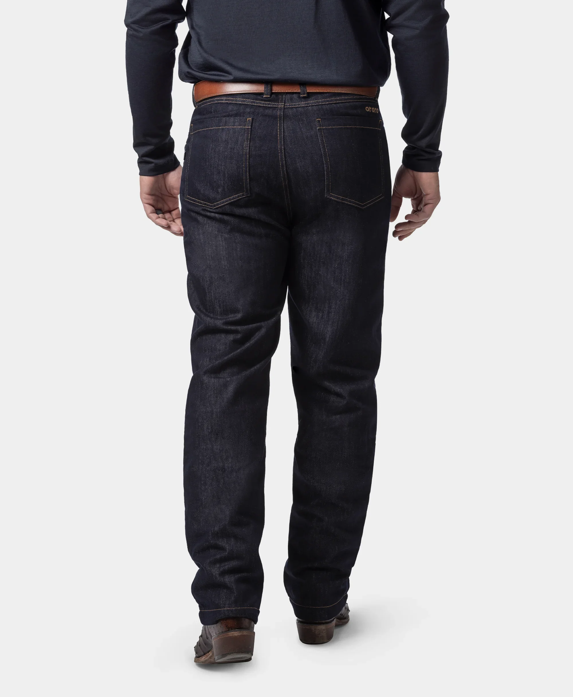 Heatenim Men’s Heated Denim Pants with Fleece Lining - Image 3