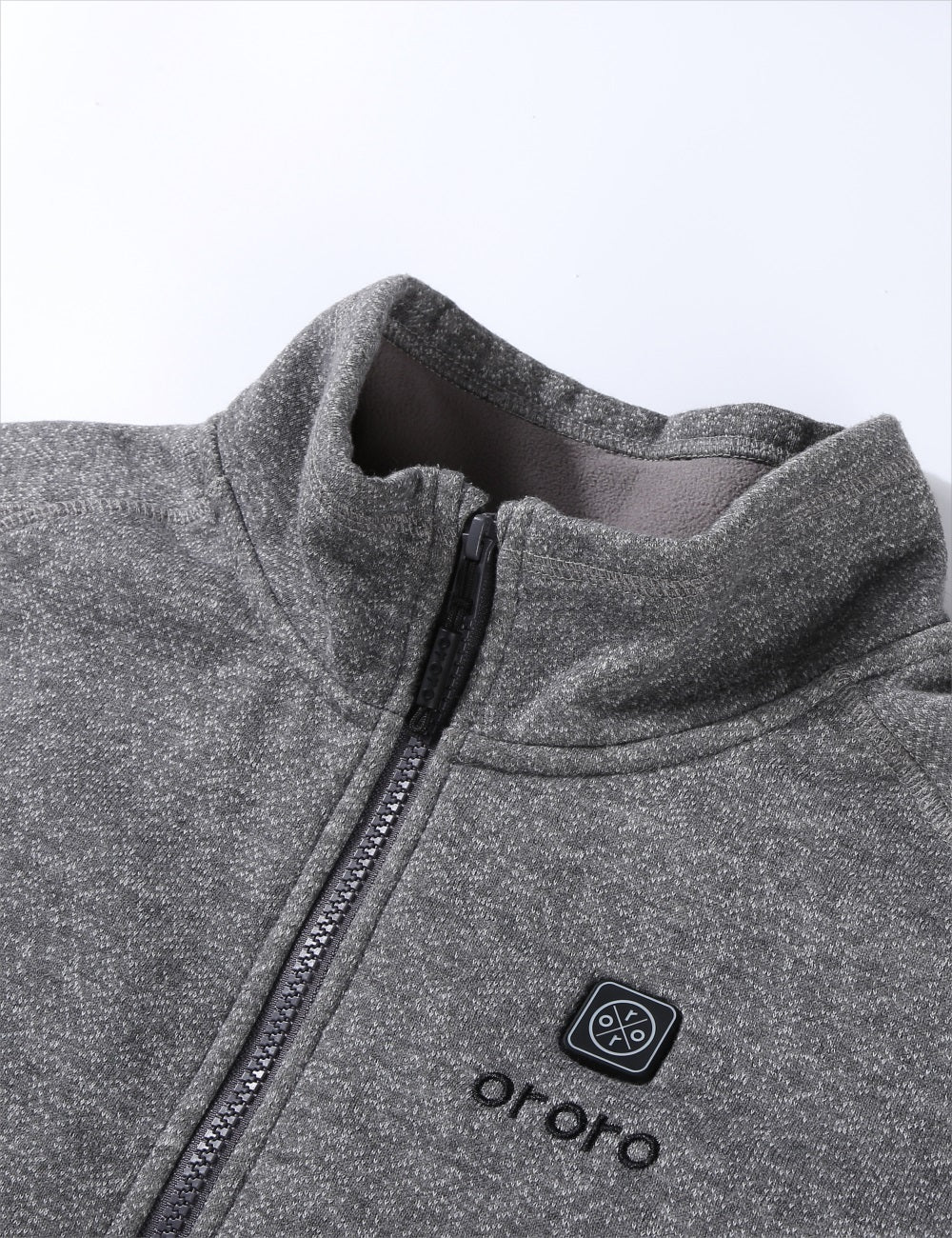 Men's Heated Full-Zip Fleece Jacket - Flecking Gray (Final Sale) - Image 6