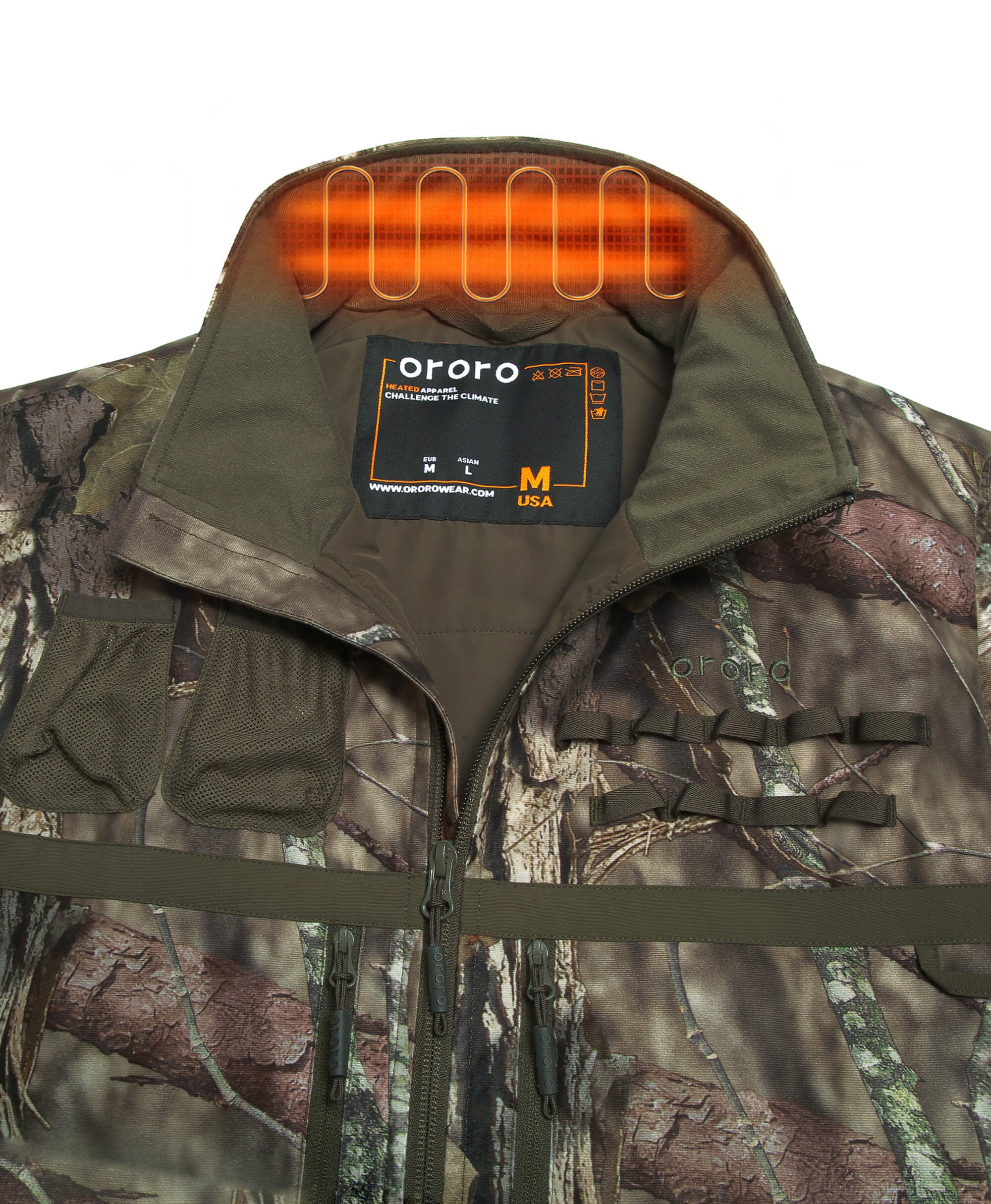 Men's Heated Hunting Vest - Camouflage, Mossy OakĀ® Country DNA (Apparel Only) (Final Sale) - Image 5