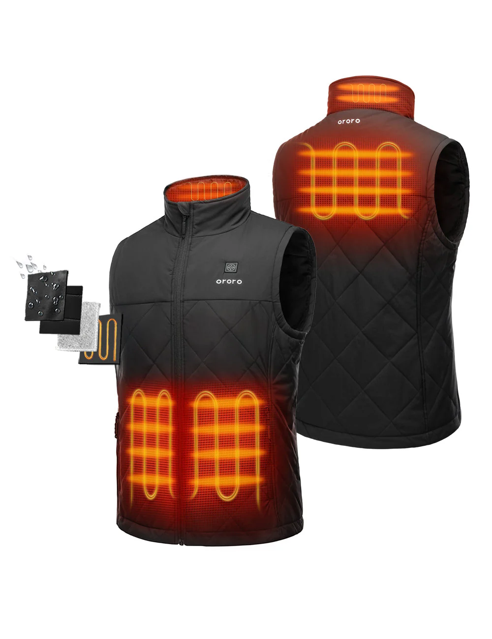 Men's Heated Quilted Vest (Apparel Only) - Image 2