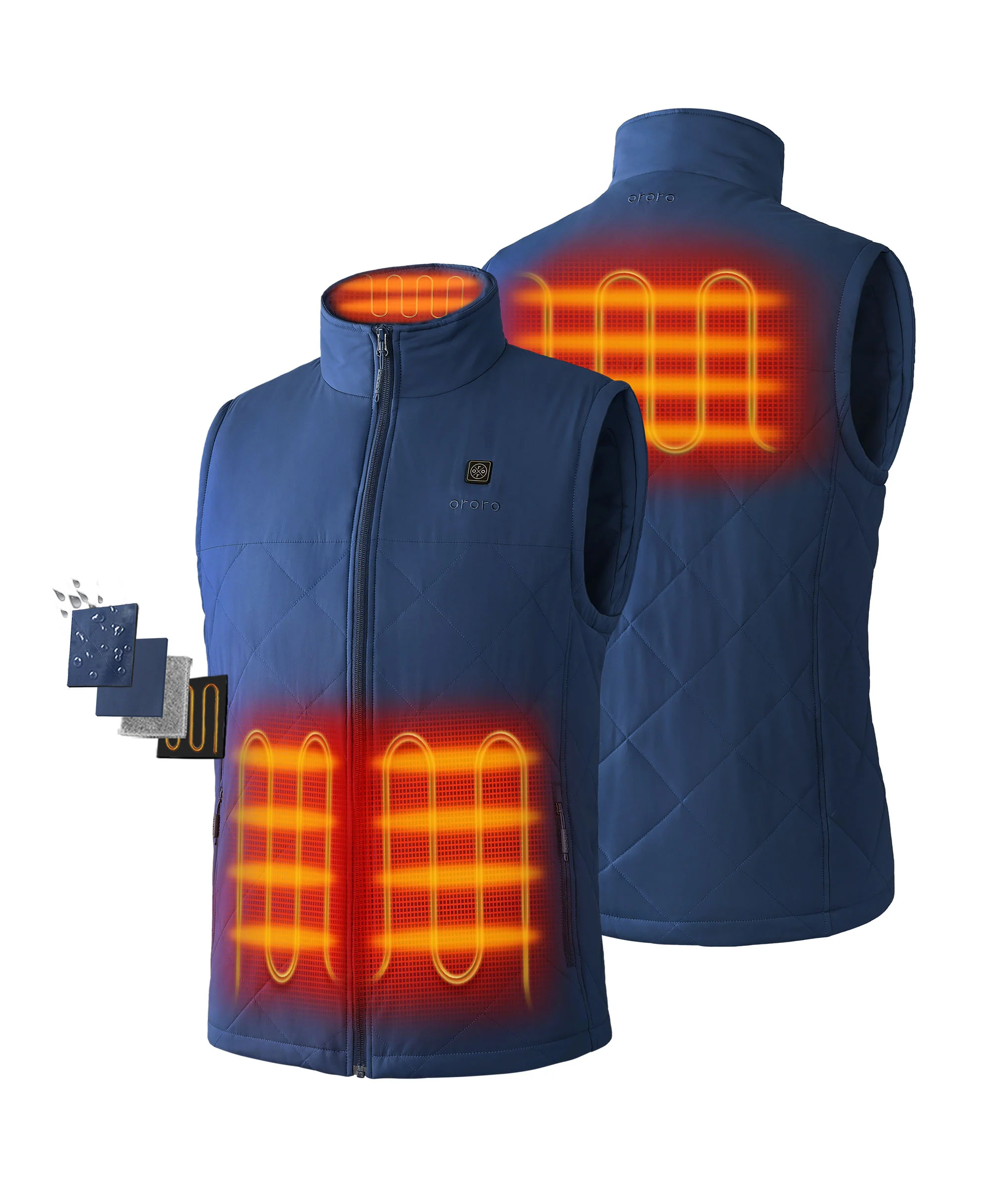 Men's Heated Quilted Vest - New Colors - Image 15
