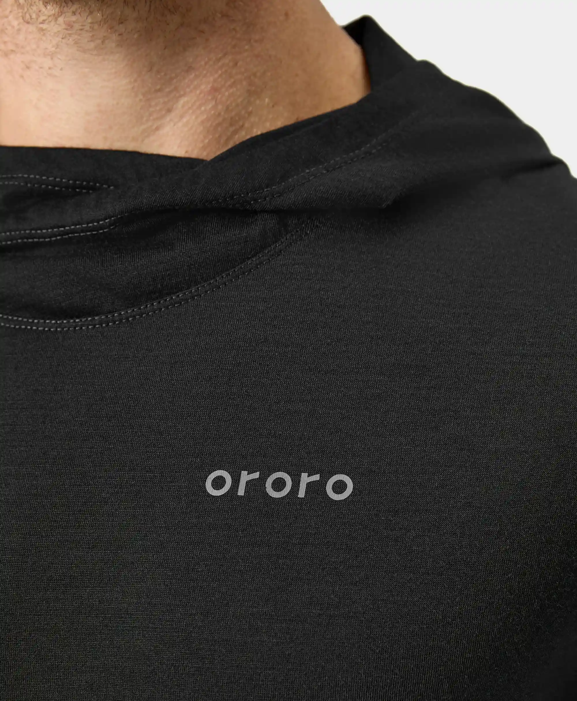 Aoraki Unisex Merino Wool Blend Baselayer - Black - Image 12