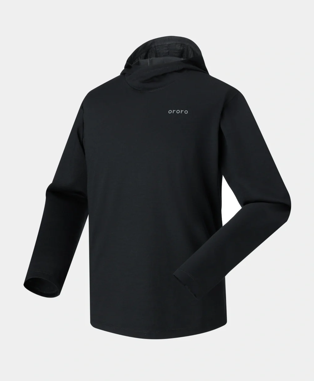 (Open-box) Aoraki Unisex Merino Wool Blend Baselayer - Black - Image 16