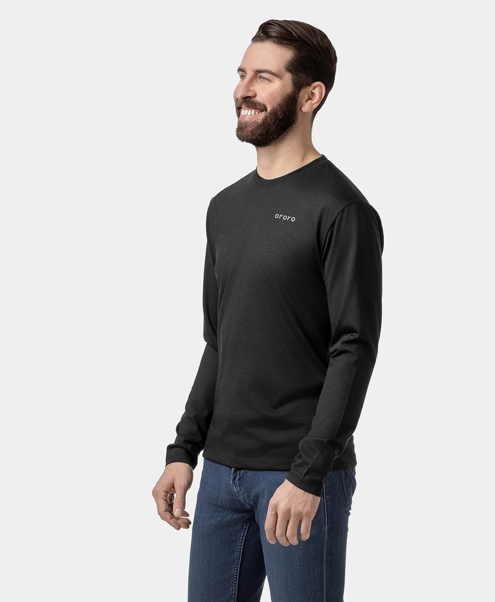 (Open-box) Aoraki Unisex Merino Wool Blend Baselayer - Black - Image 25
