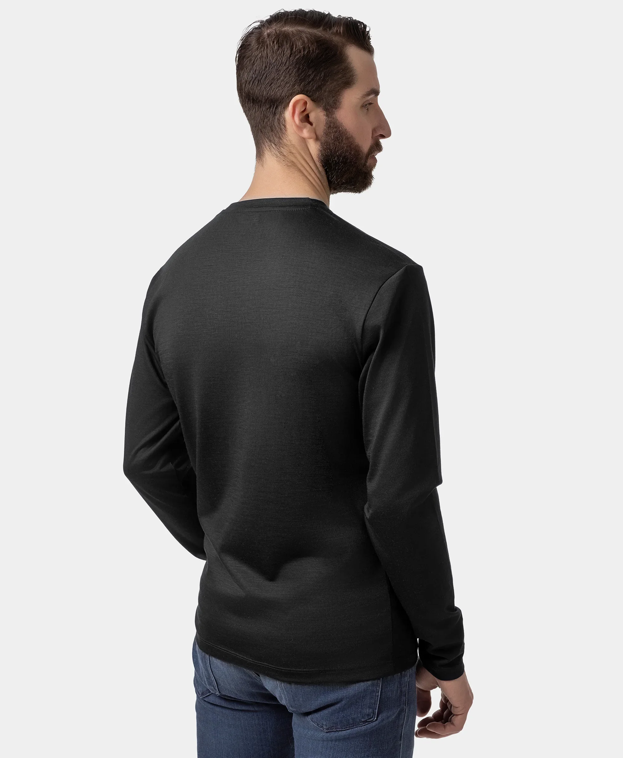 (Open-box) Aoraki Unisex Merino Wool Blend Baselayer - Black - Image 26
