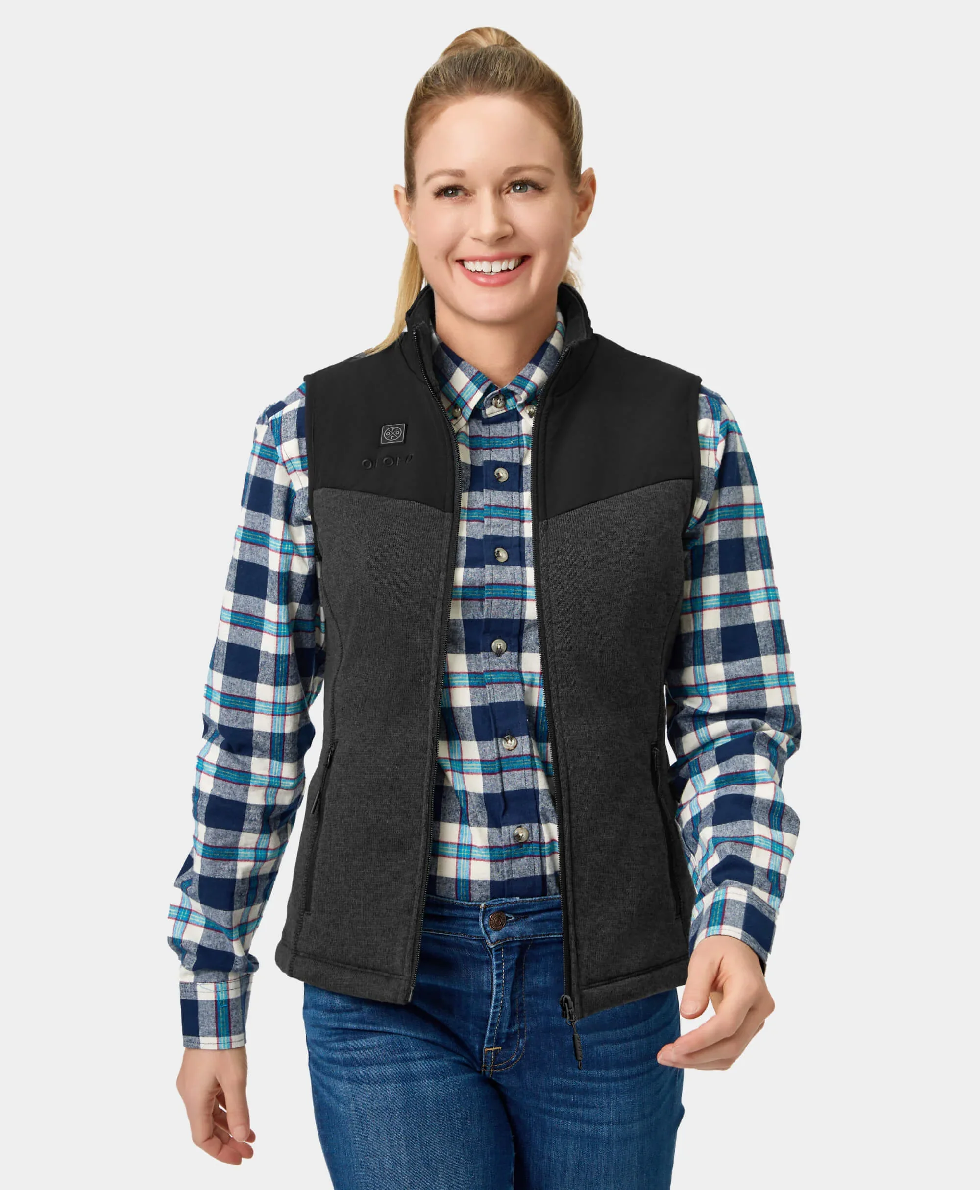 Augusta Women's Heated Sweater Fleece Vest - Image 5
