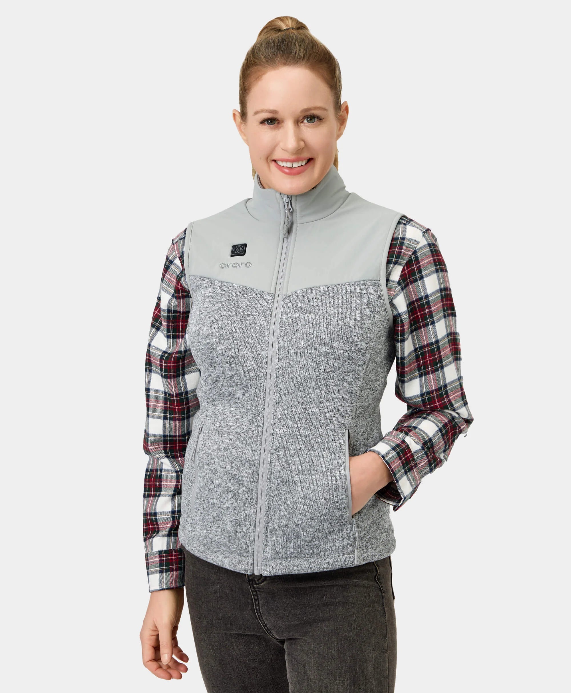 Augusta Women's Heated Sweater Fleece Vest - Image 16