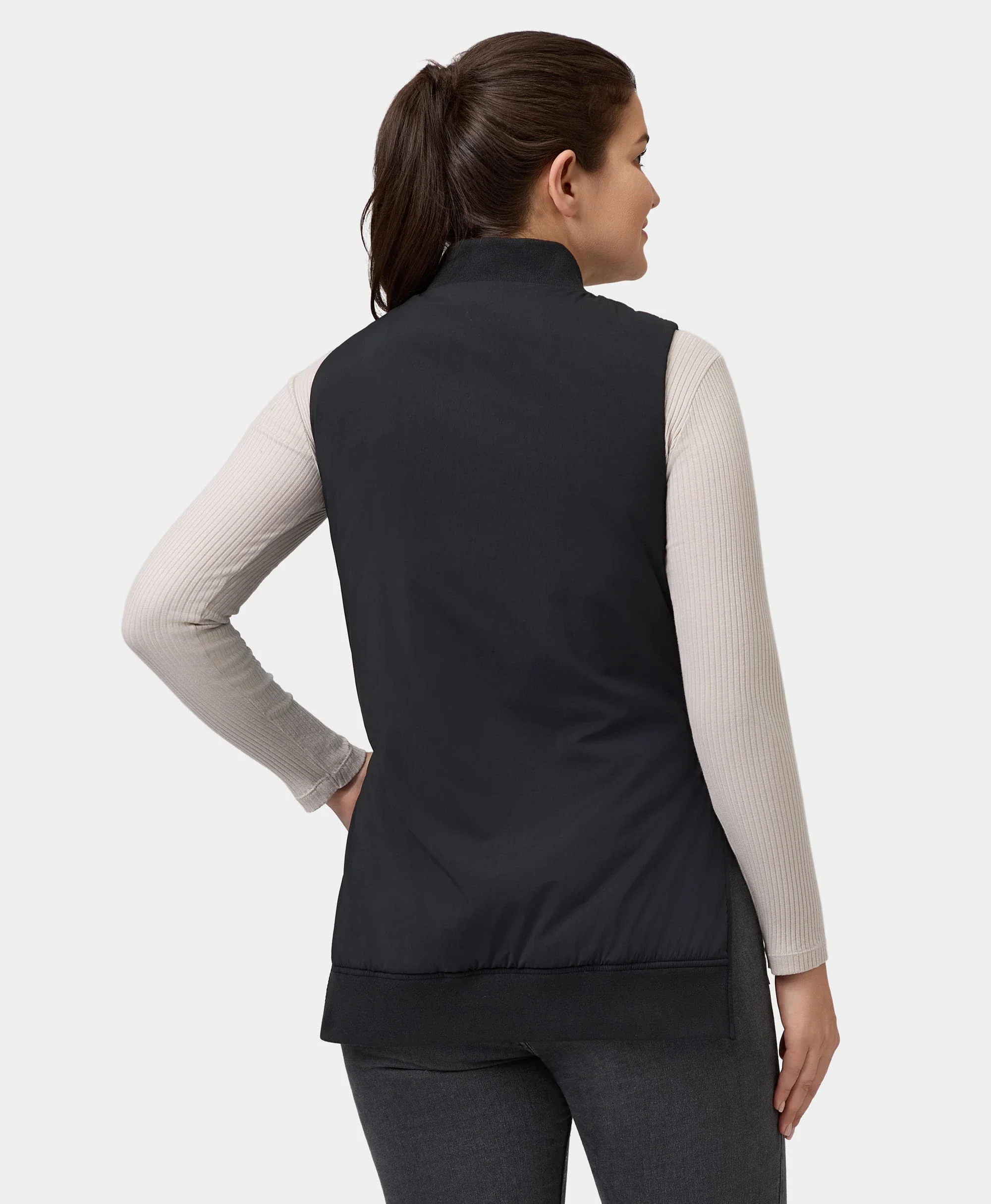 (Open-box) Blair Women's Heated Long Bomber Vest(Battery Set Not Included) - Image 4