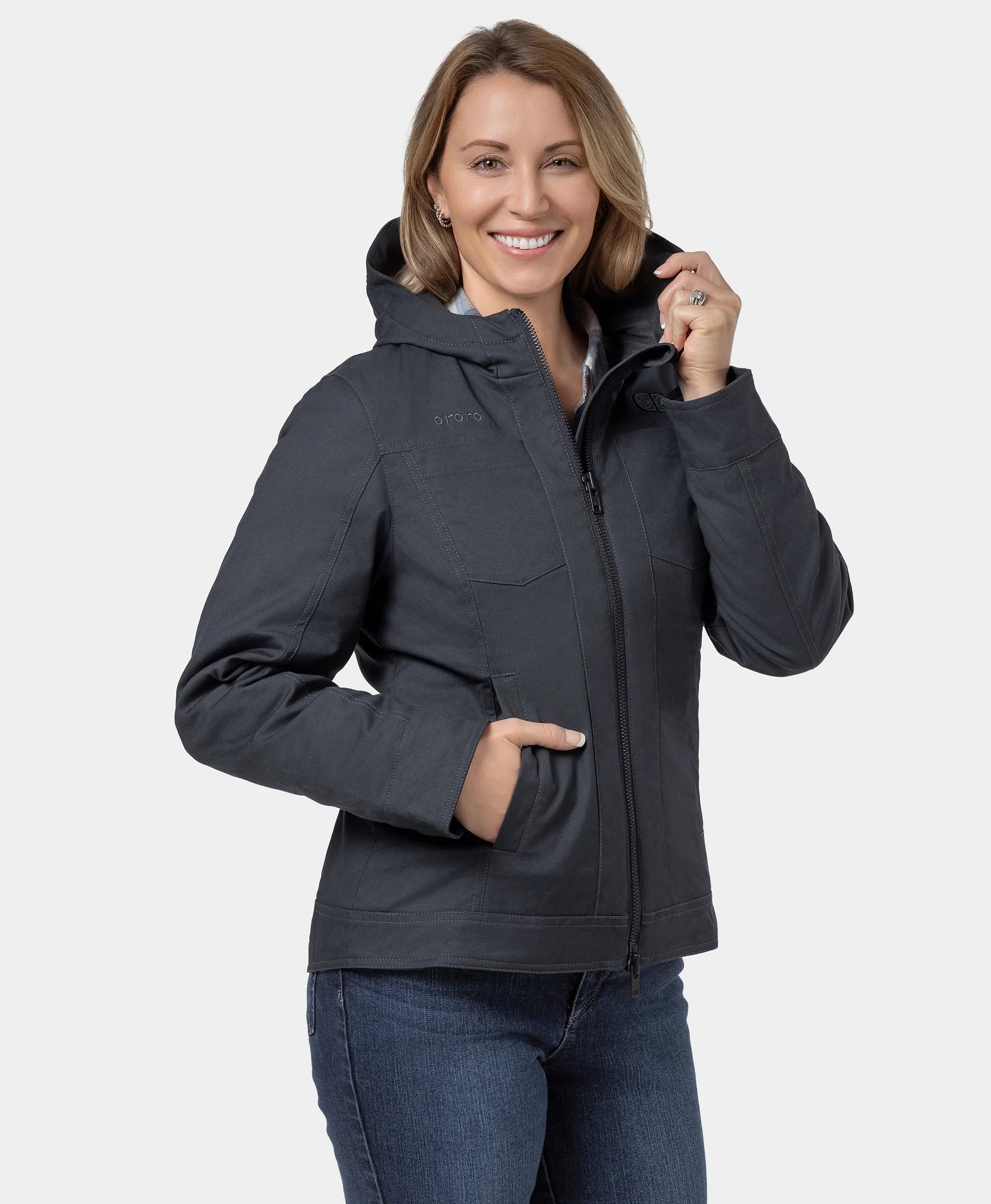 (Open-box) Cheyenne Women's 5-Zone Dual-Control Heated Canvas Jacket(Battery Set Not Included) - Image 4