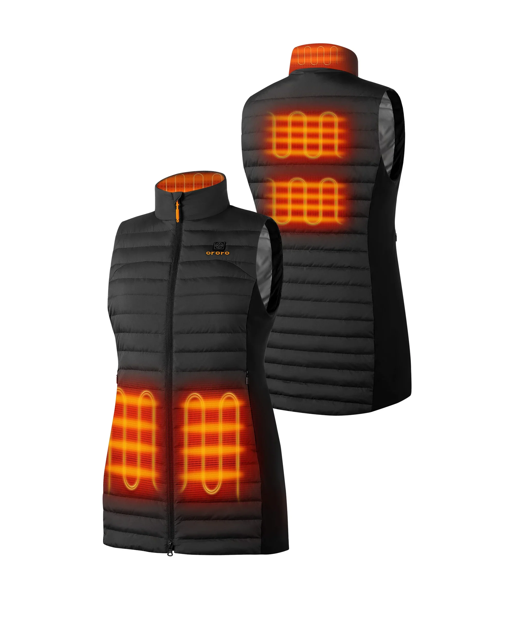 Cloudmere Women's 5-Zone Heated Long Down Vest - Image 2