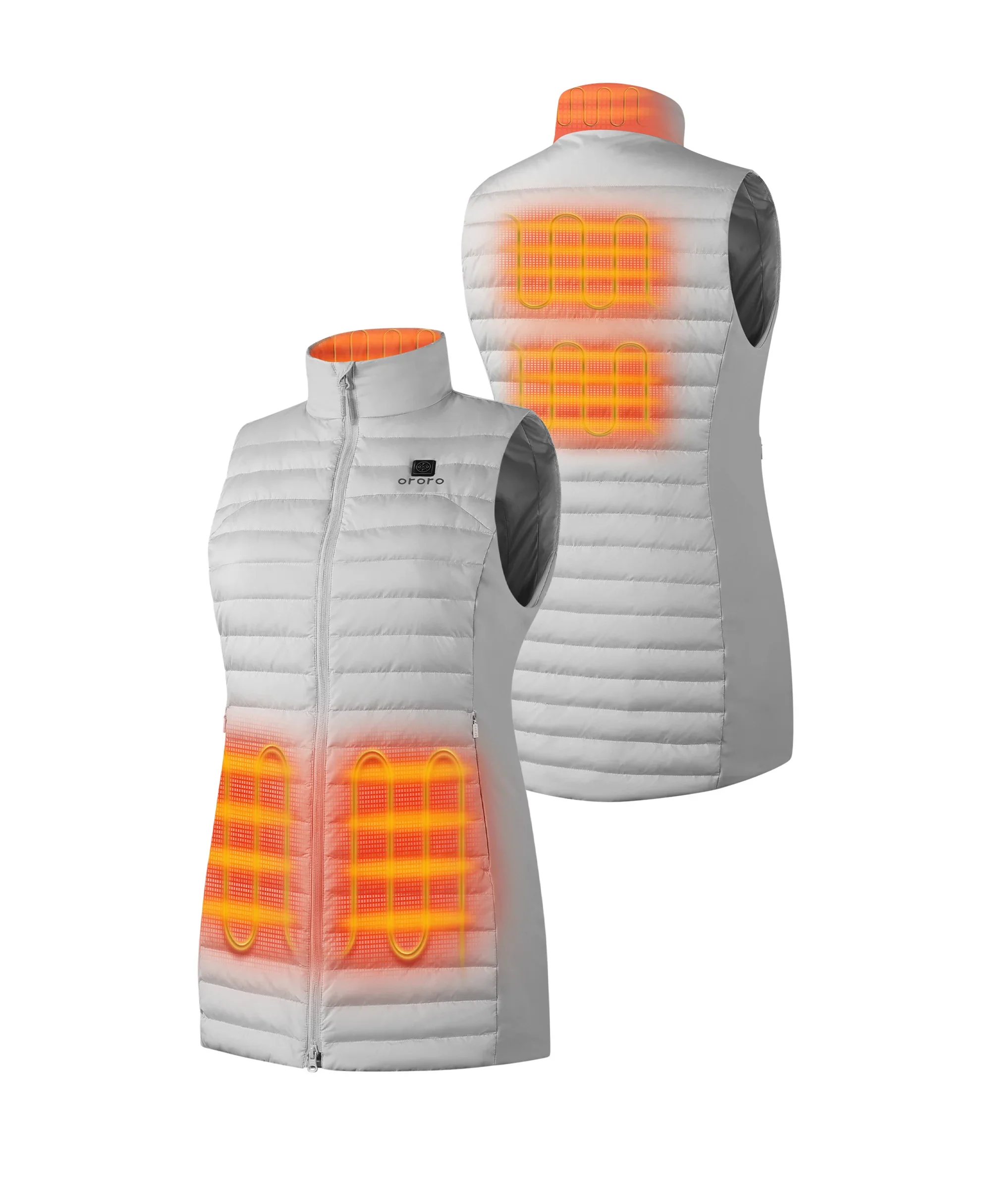 Cloudmere Women's 5-Zone Heated Long Down Vest - Image 10