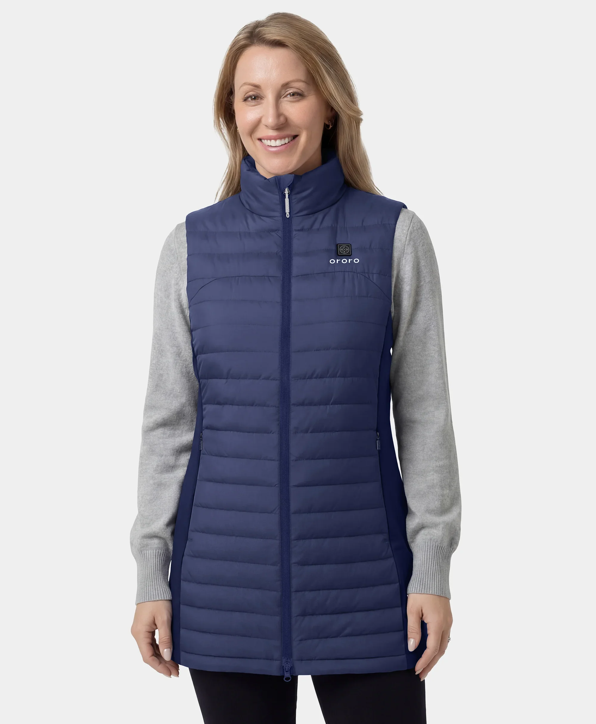 Cloudmere Women's 5-Zone Heated Long Down Vest - Image 17