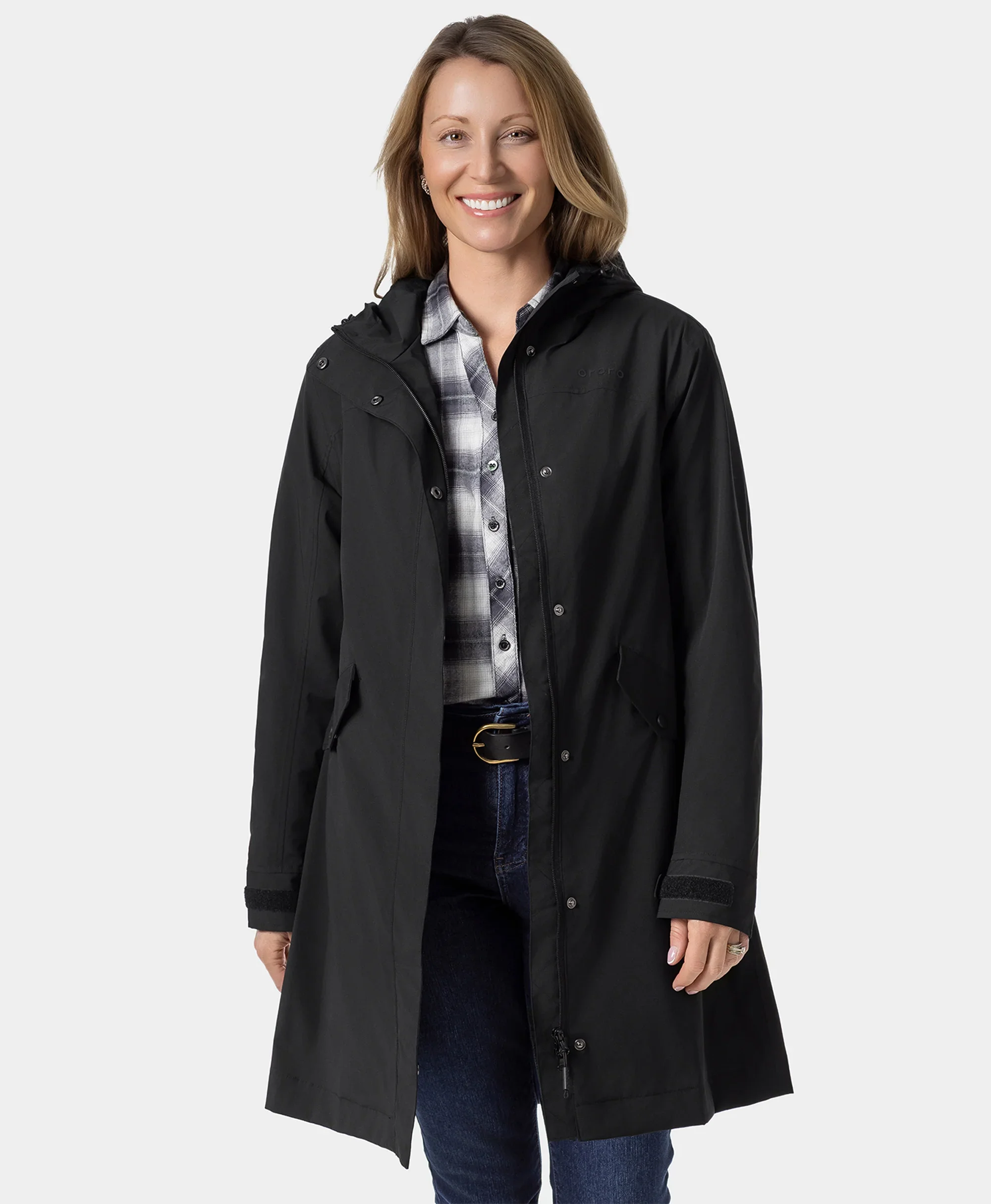 Downtown Women's Heated Rain Trench (Final Sale) - Image 3