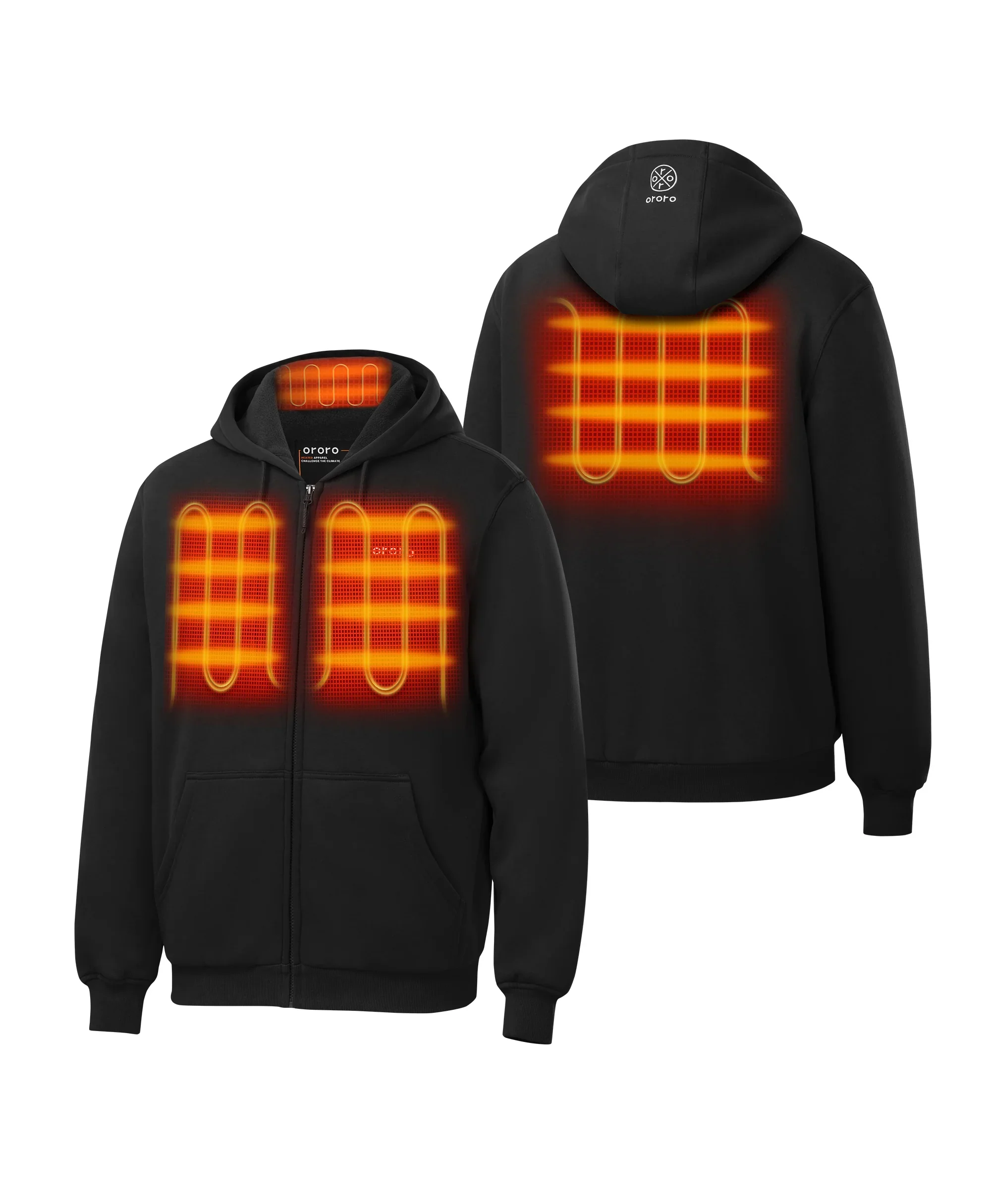 Element Unisex 4-Zone Fleece Heated Hoodie - Image 23