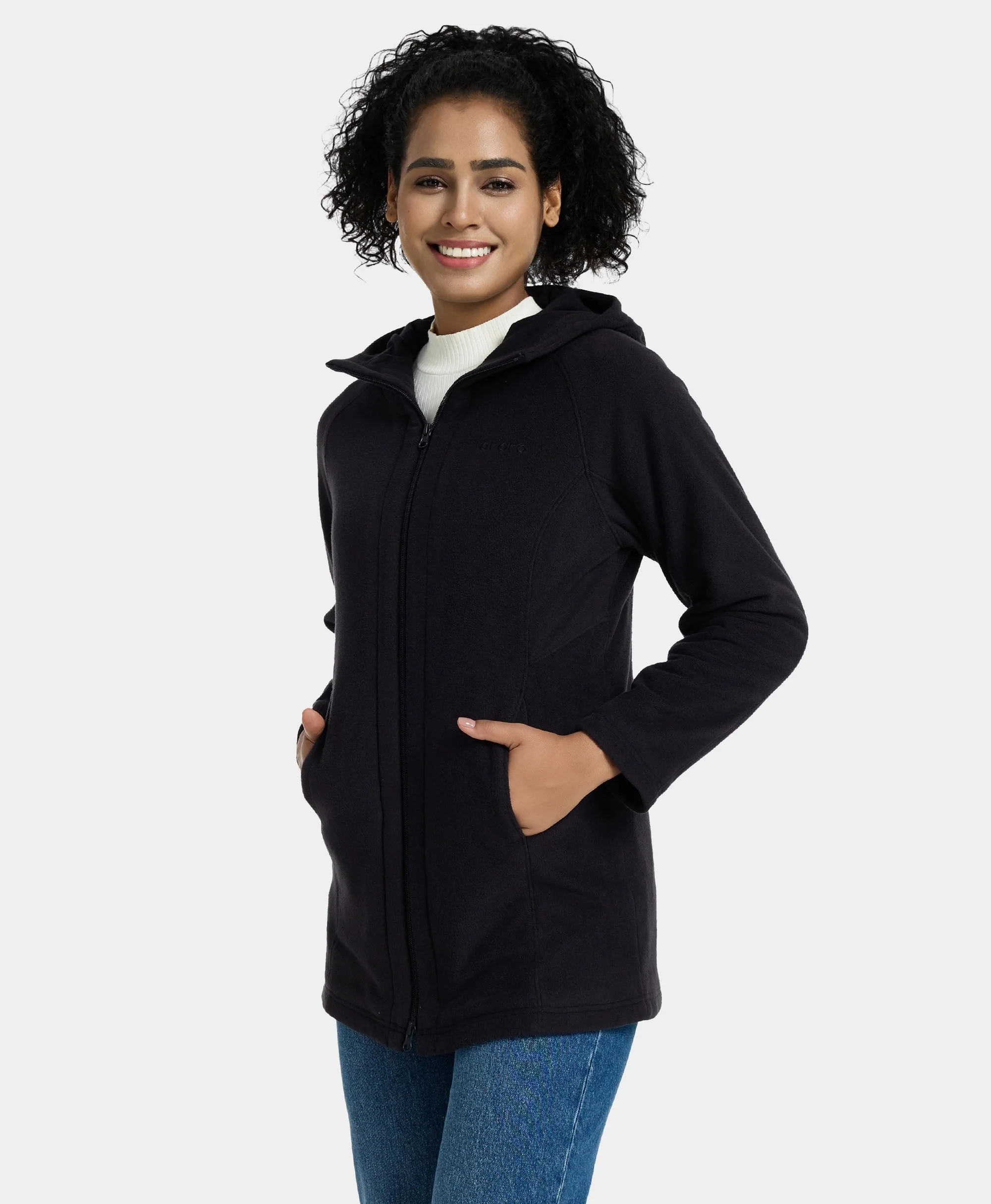 Felicity Women's Heated Fleece Hoodie Jacket - Image 21