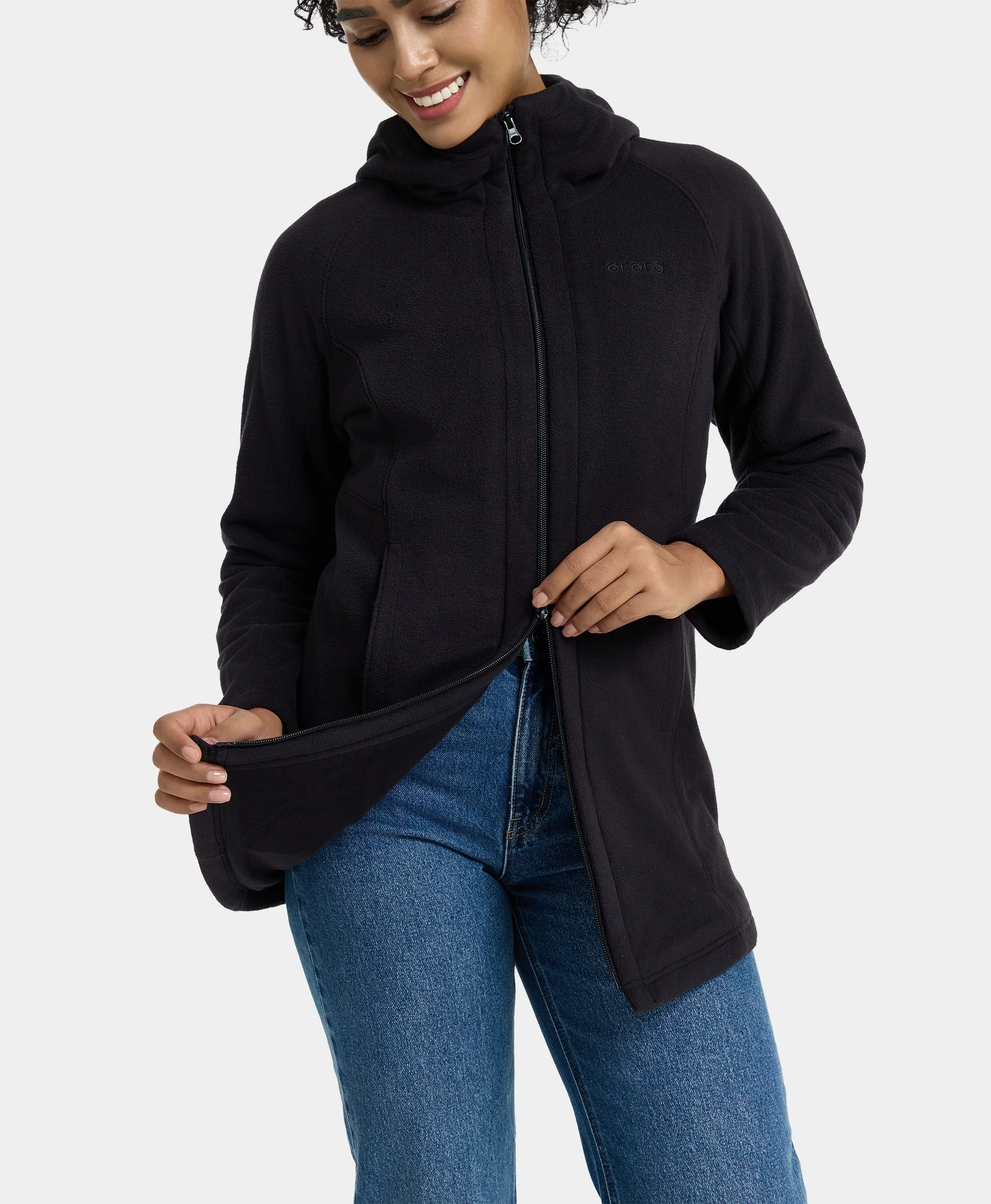 Felicity Women's Heated Fleece Hoodie Jacket (Apparel Only) - Image 7