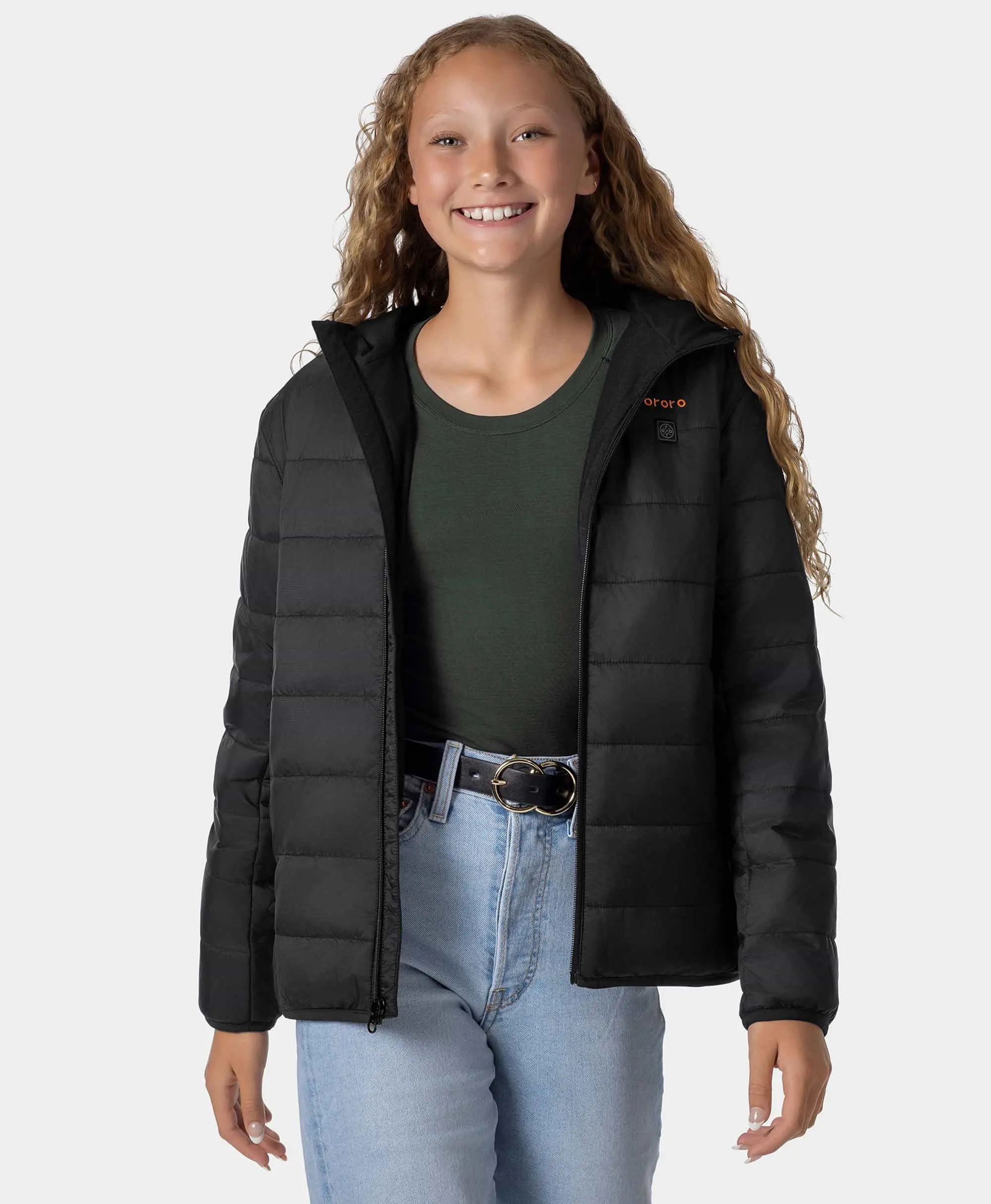 Kids' 4-Zone Heated Lightweight Puffer Jacket - Image 17