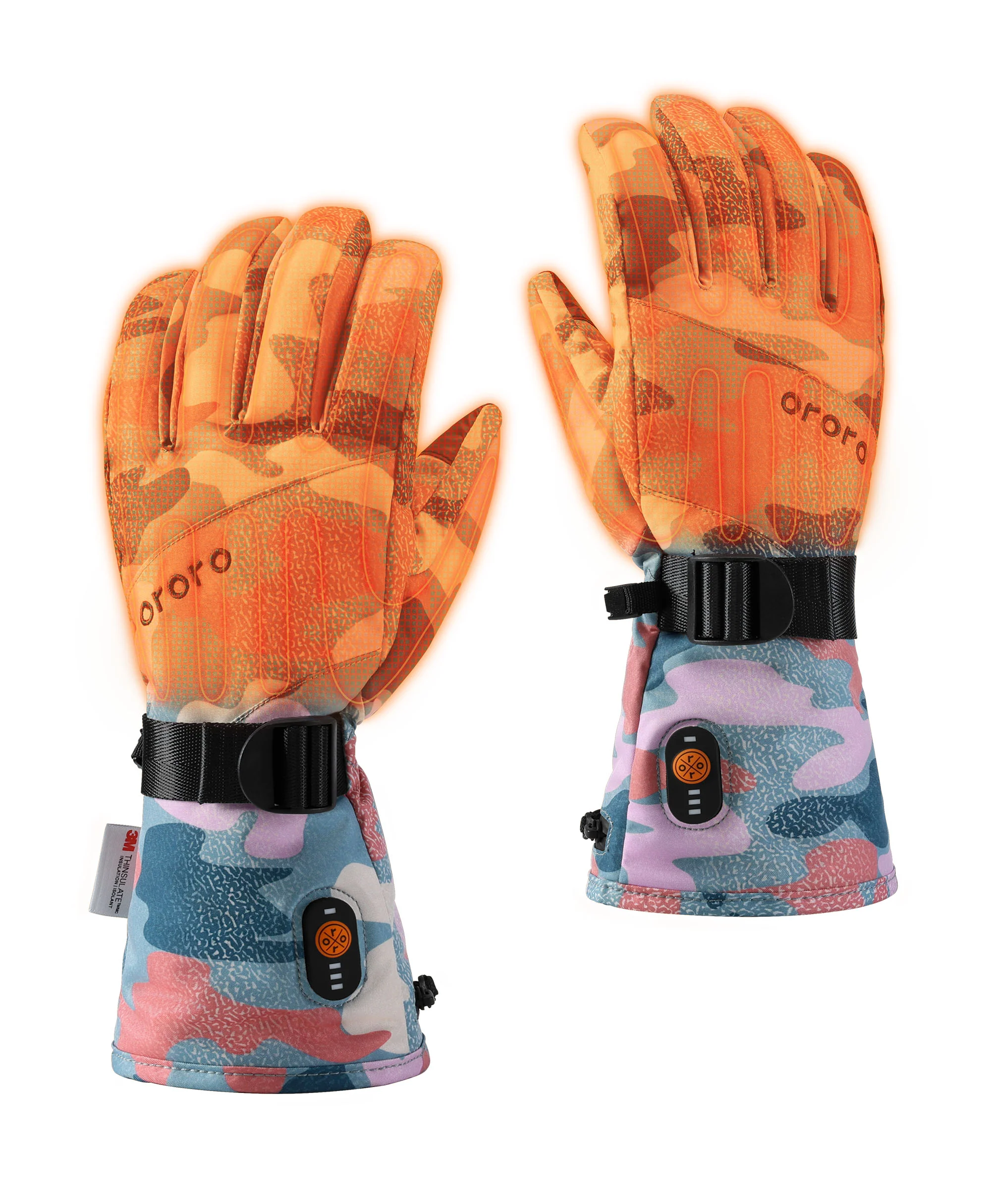 Kyoto Women's Colorprint Heated Lightweight Gloves (Final Sale) - Image 2