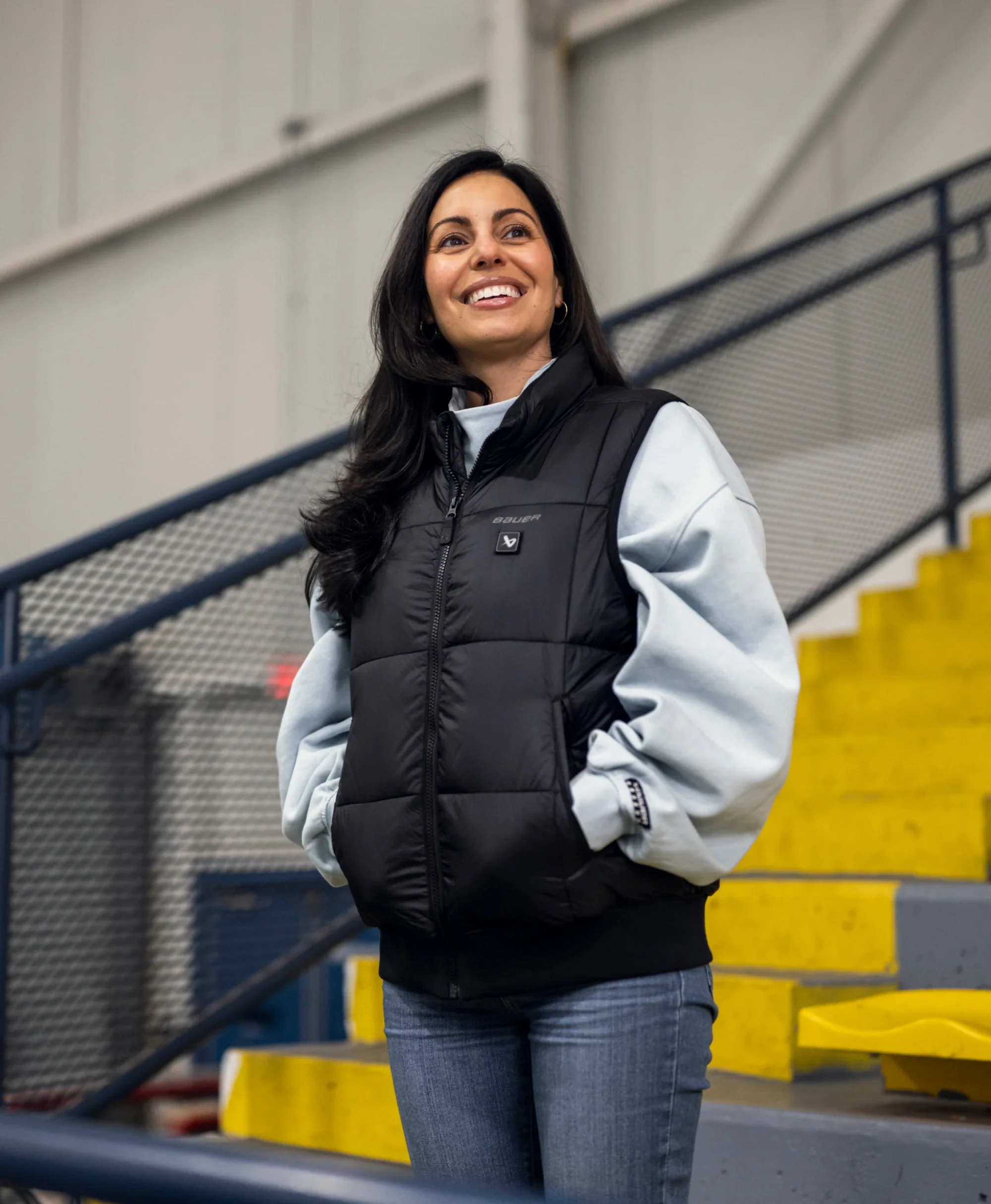 ororo x BAUER REDLINE Women's 4-Zone Heated Puffer Vest - Image 3