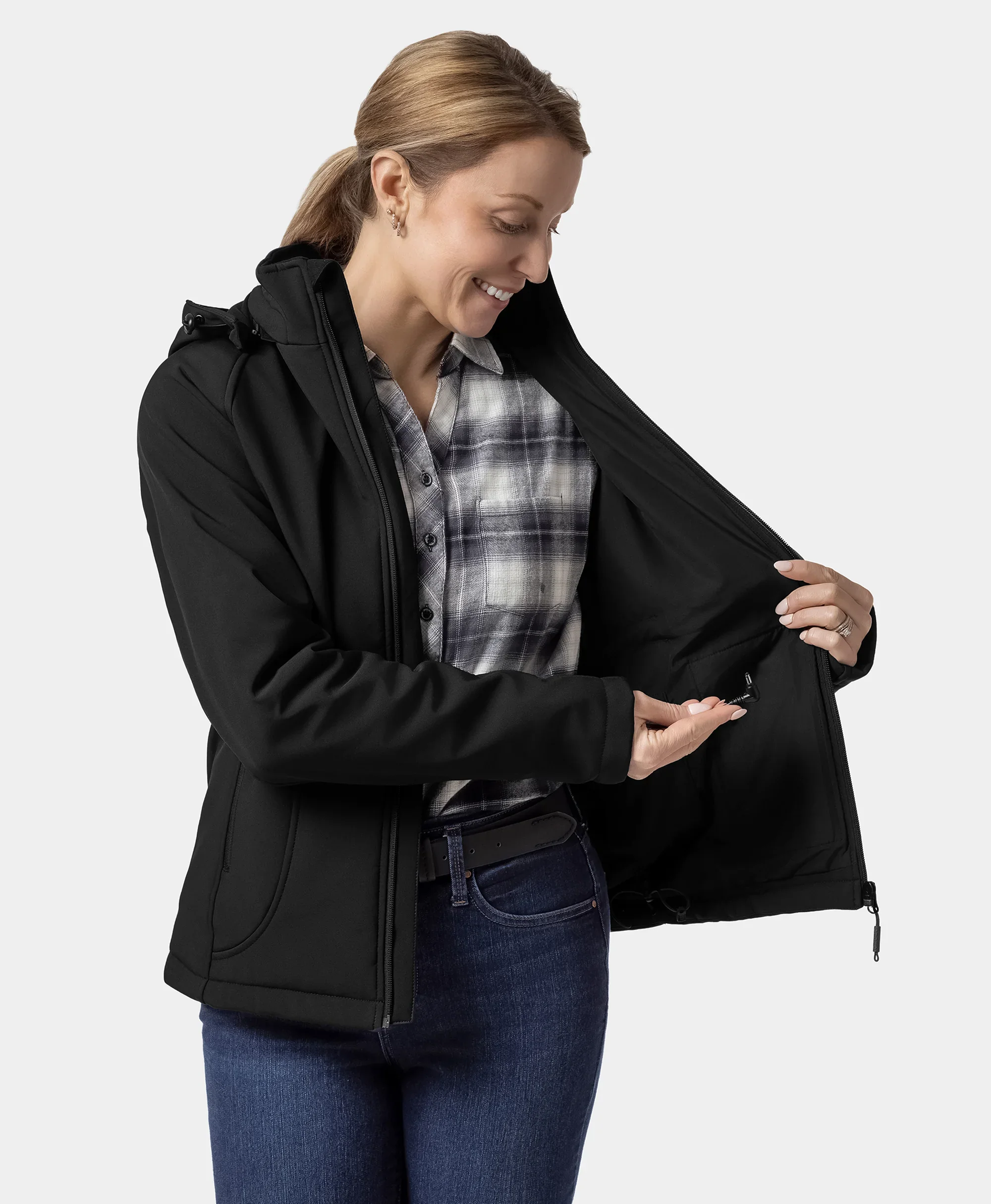 Paragon Women's Heated Jacket - Black (Apparel Only) - Image 9