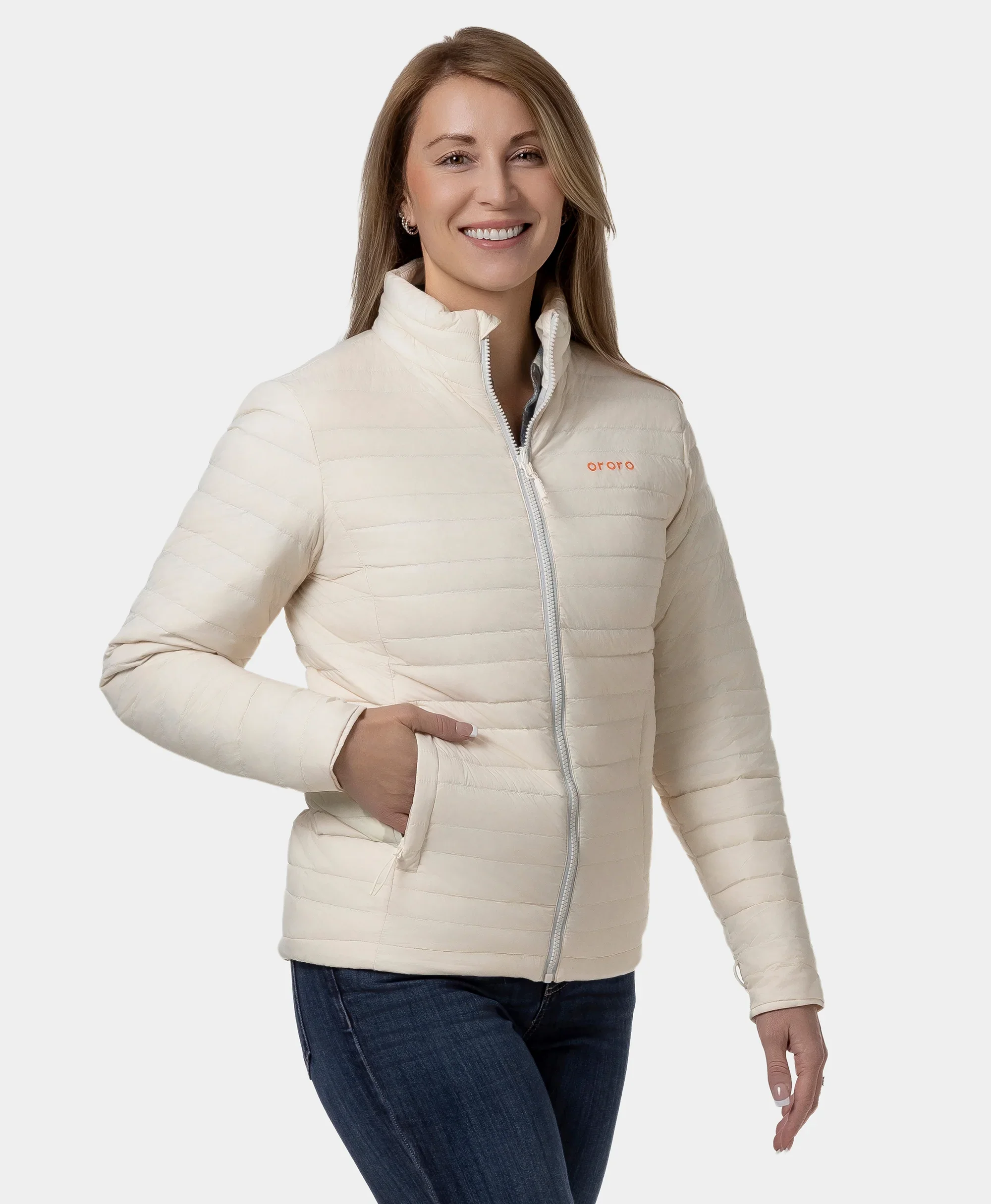 (Open-box) River Ridge Women's 4-Zone Heated Lightweight Down Jacket(Battery Set Not Included) - Image 17