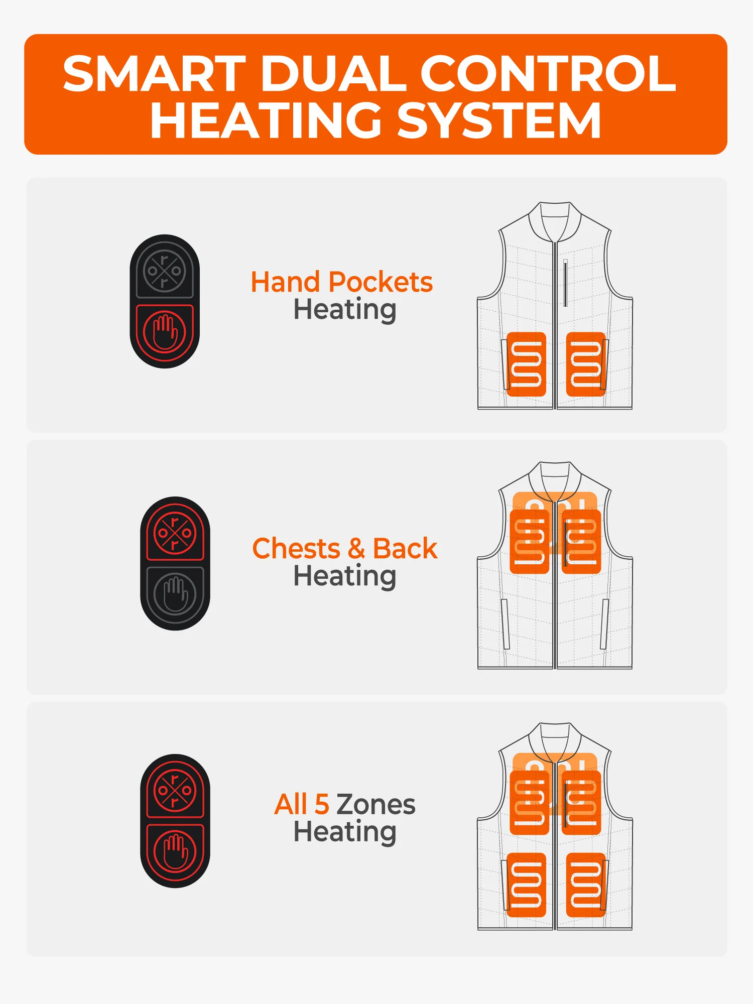 Scranton Men's 5-Zone Insulated Heated Bomber Vest - Image 6