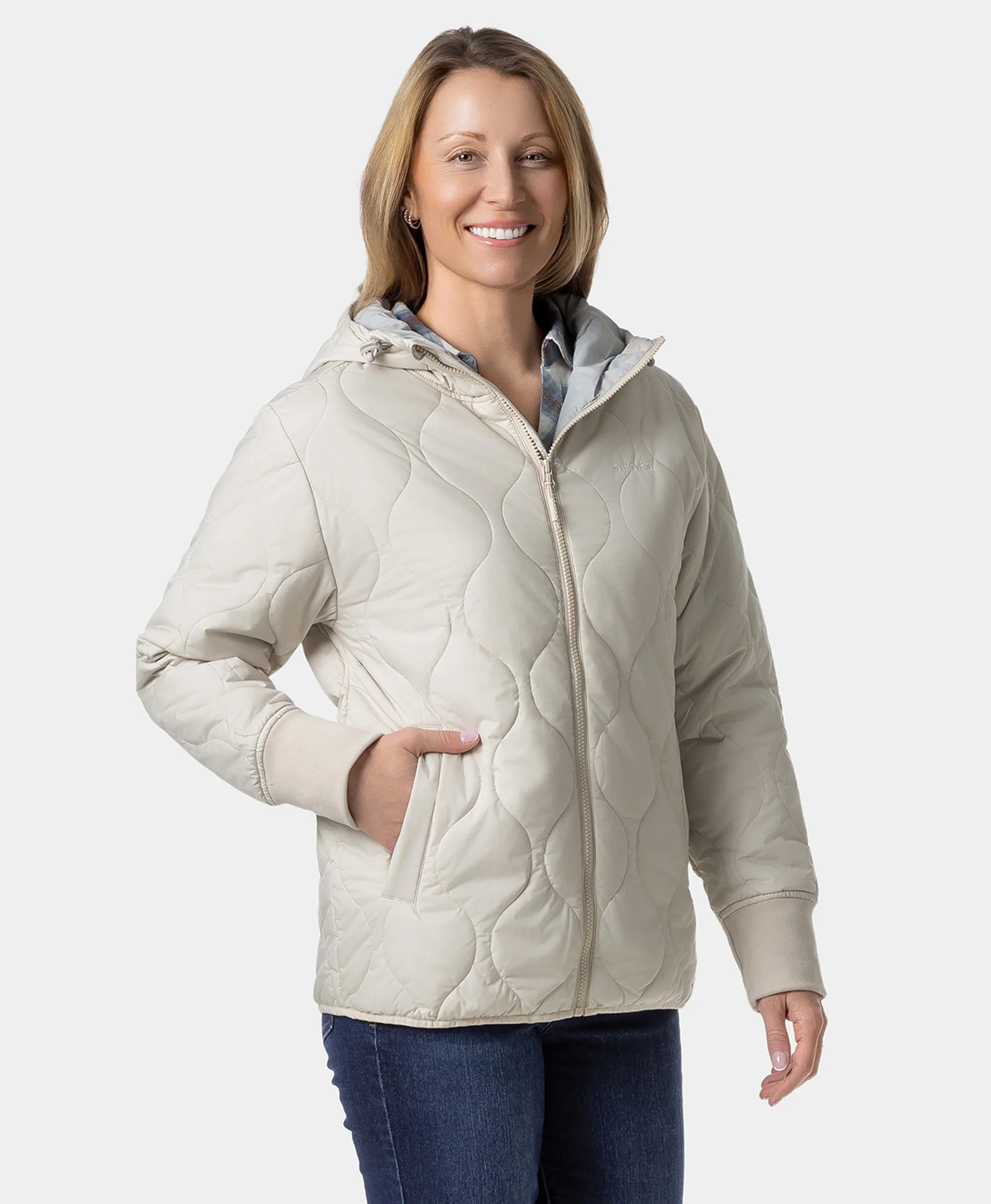 Stargazer Women's Heated Quilted Hoodie Jacket (Final Sale) - Image 17