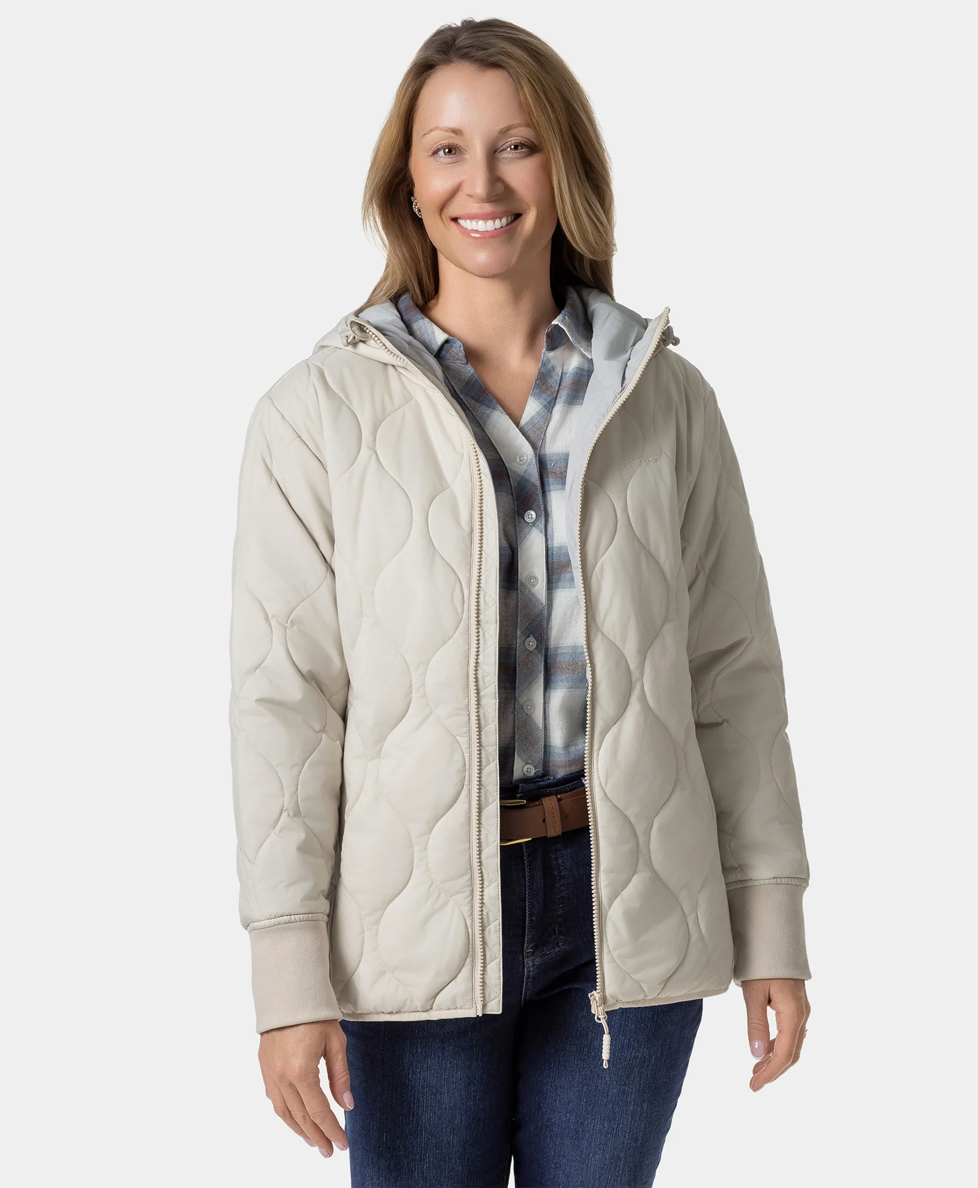 Stargazer Women's Heated Quilted Hoodie Jacket (Final Sale) - Image 18