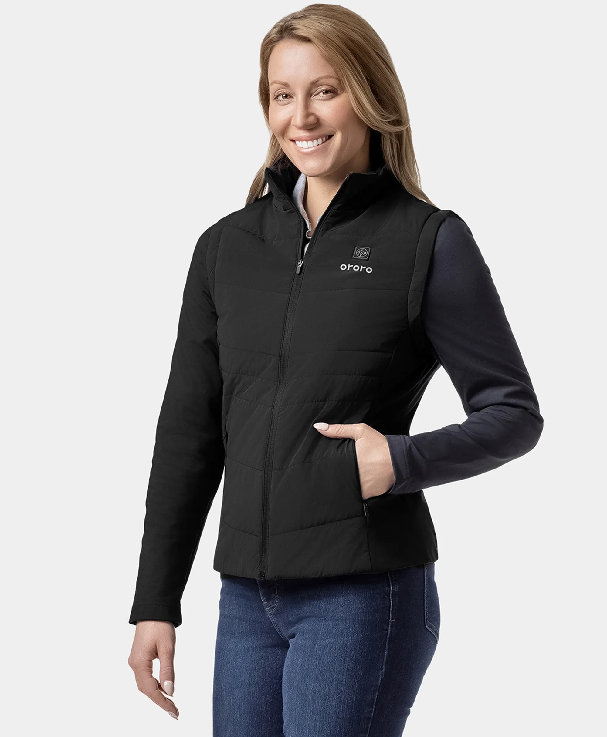 Turnberry Women's Heated Golf Jacket w/ Zip-off Sleeves - Image 3