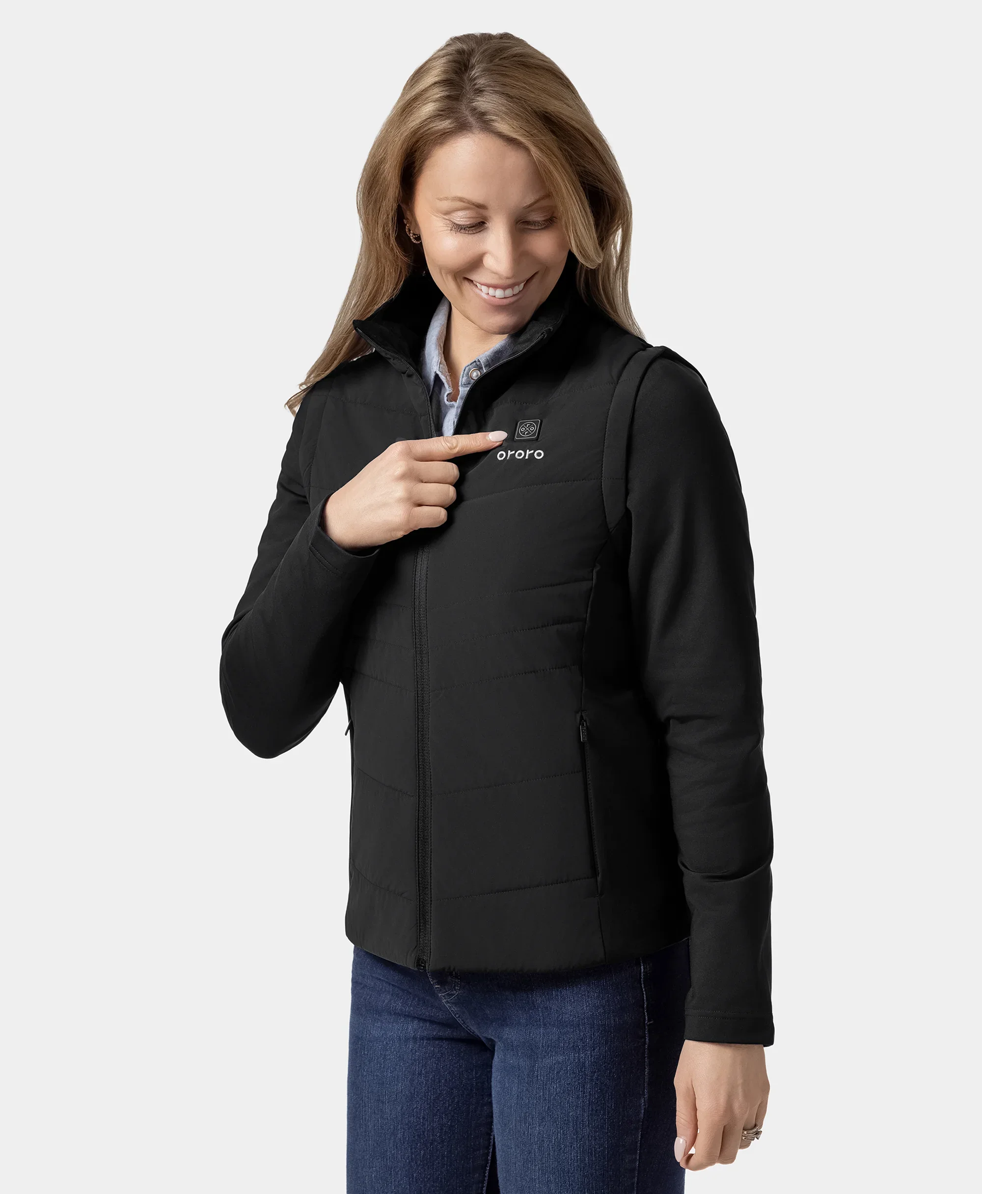 Turnberry Women's Heated Golf Jacket w/ Zip-off Sleeves - Image 4