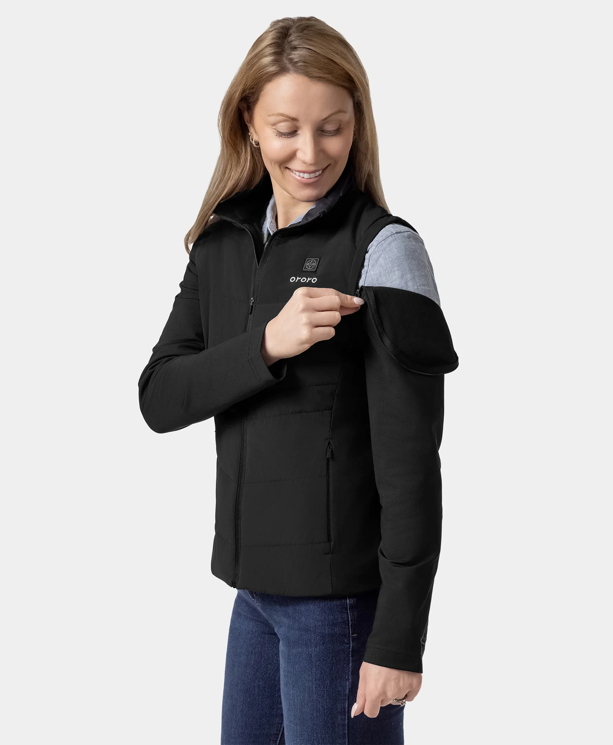 Turnberry Women's Heated Golf Jacket w/ Zip-off Sleeves - Image 5
