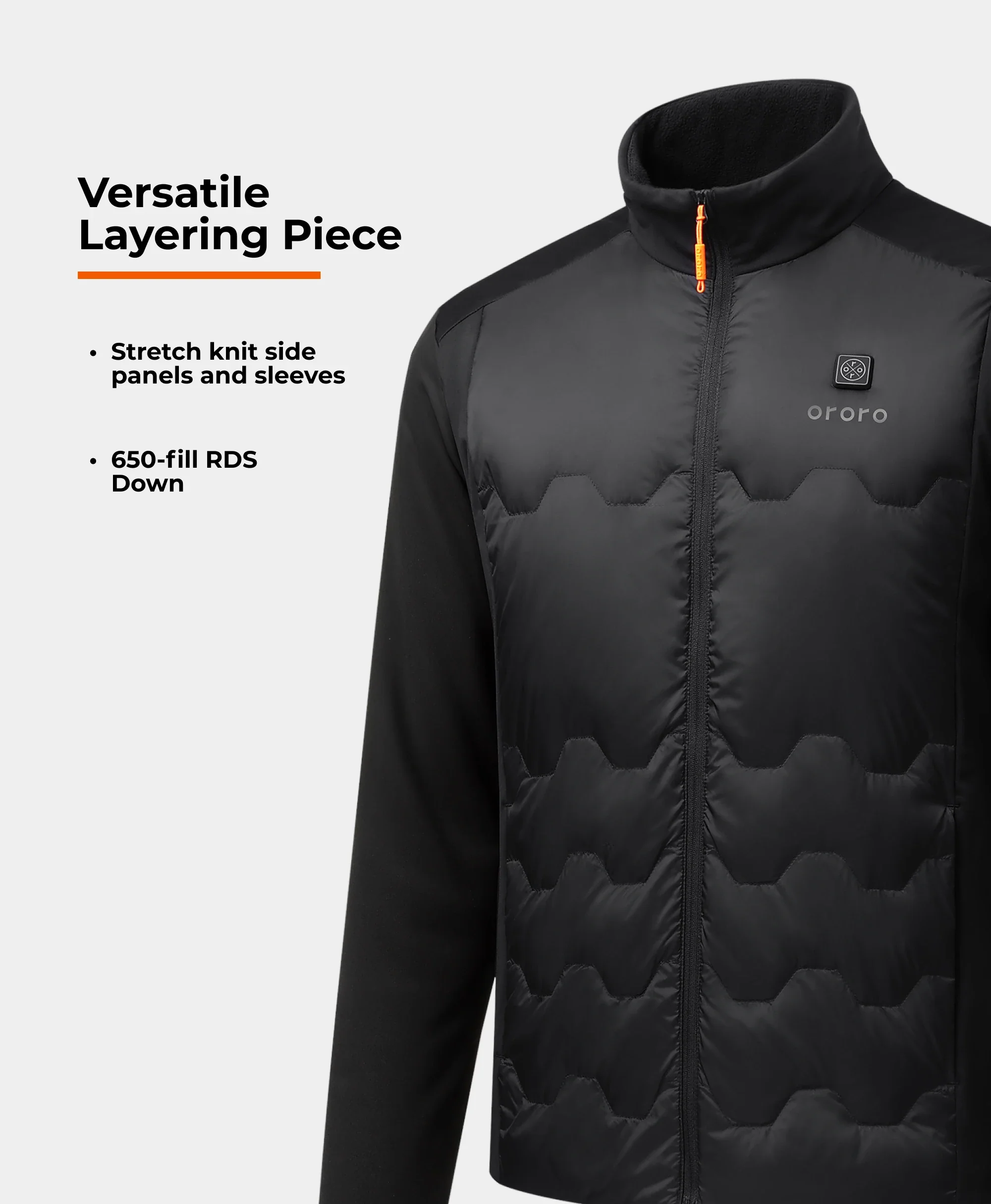Verbier Men's 4-Zone Heated Down Jacket (Apparel Only) - Image 3