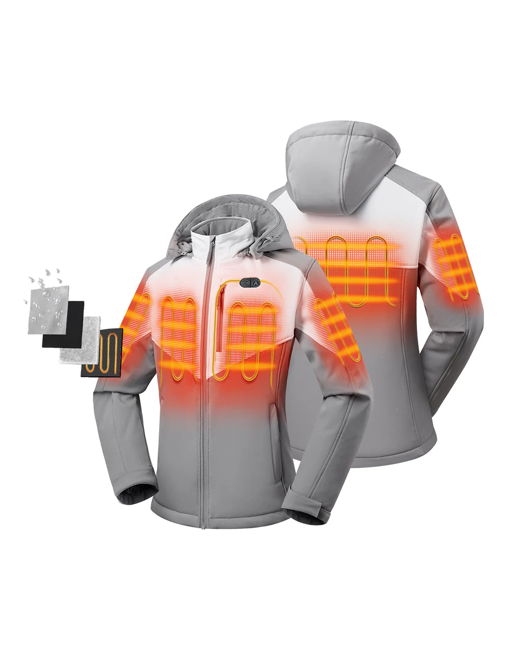 (Open-box) Women's Dual Control Heated Jacket with 5 Heating Zones  (Battery Set Not Included) - Image 14