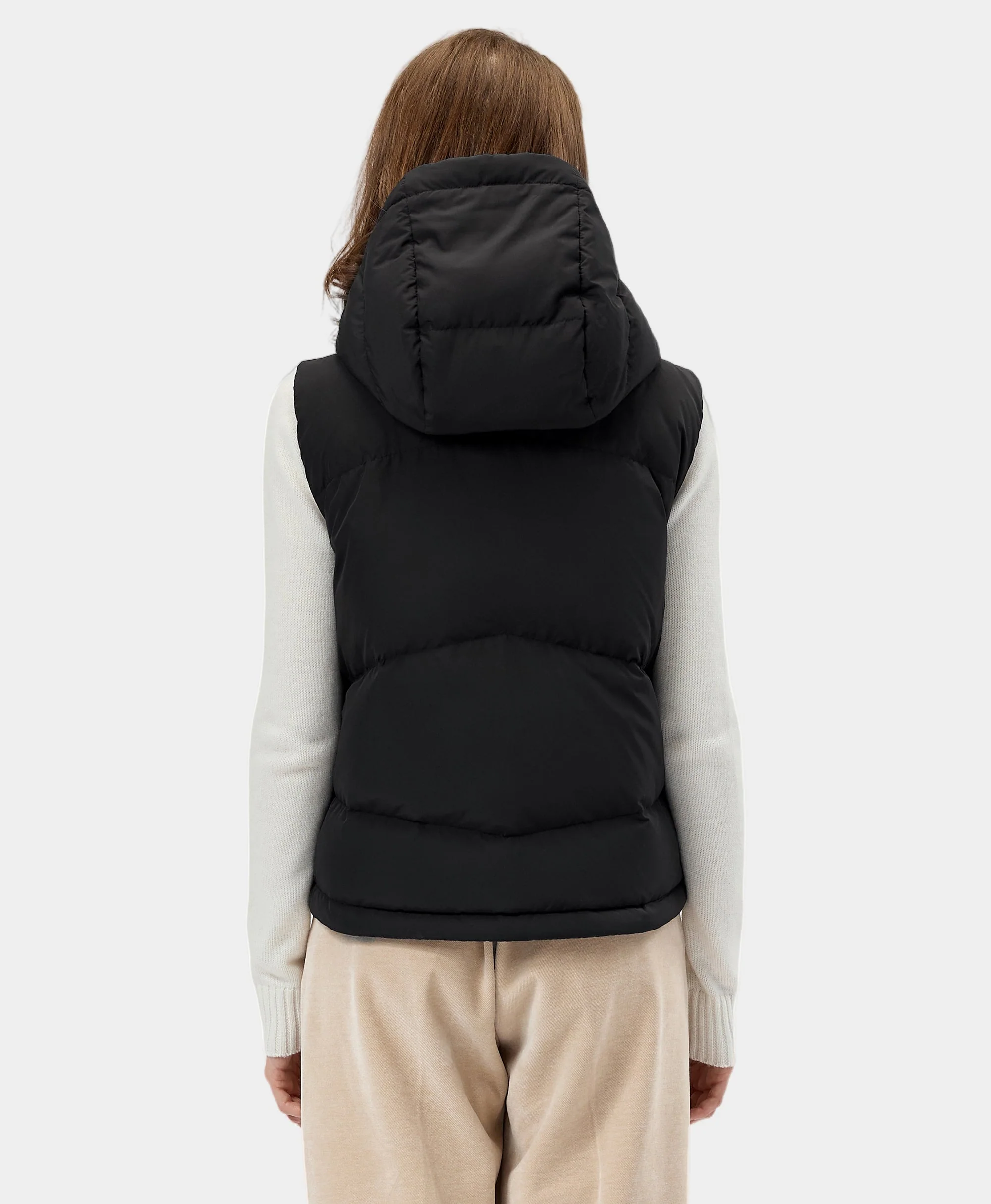 Women's Heated Cropped Puffer Down Vest (Apparel Only) - Image 4