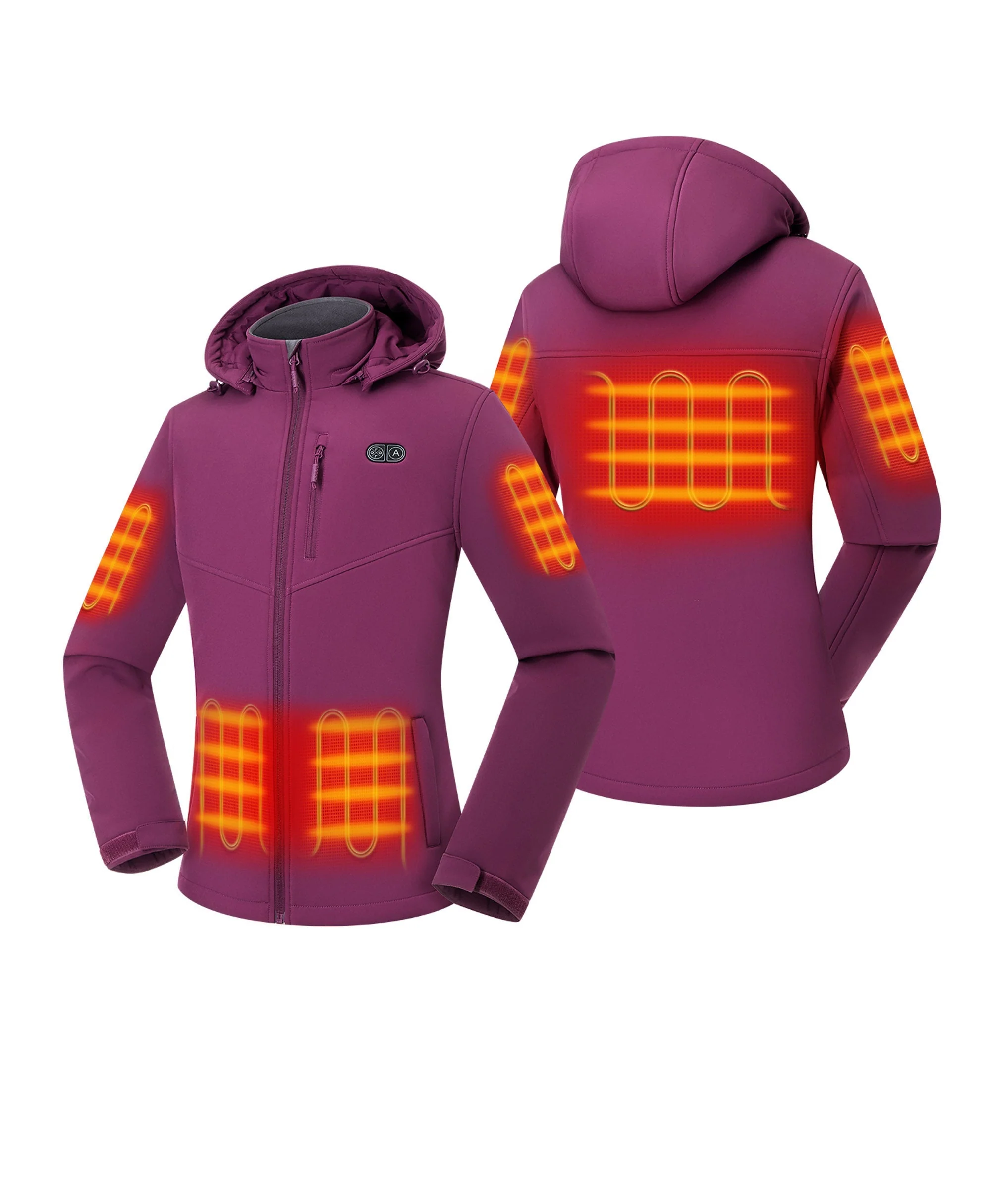 Women's Heated Dual Control Jacket with 5 Heating Zones (Pocket Heating) (Apparel Only) - Image 15