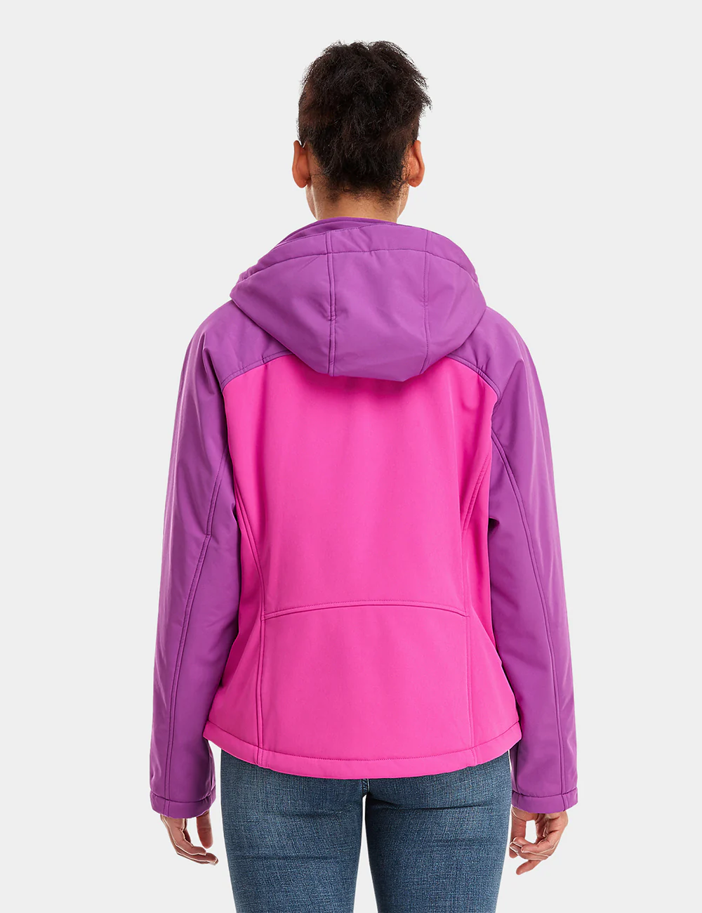 (Open-Box) Women's Heated Jacket - Pink & Purple/Gray (Battery Set Not Included) - Image 4