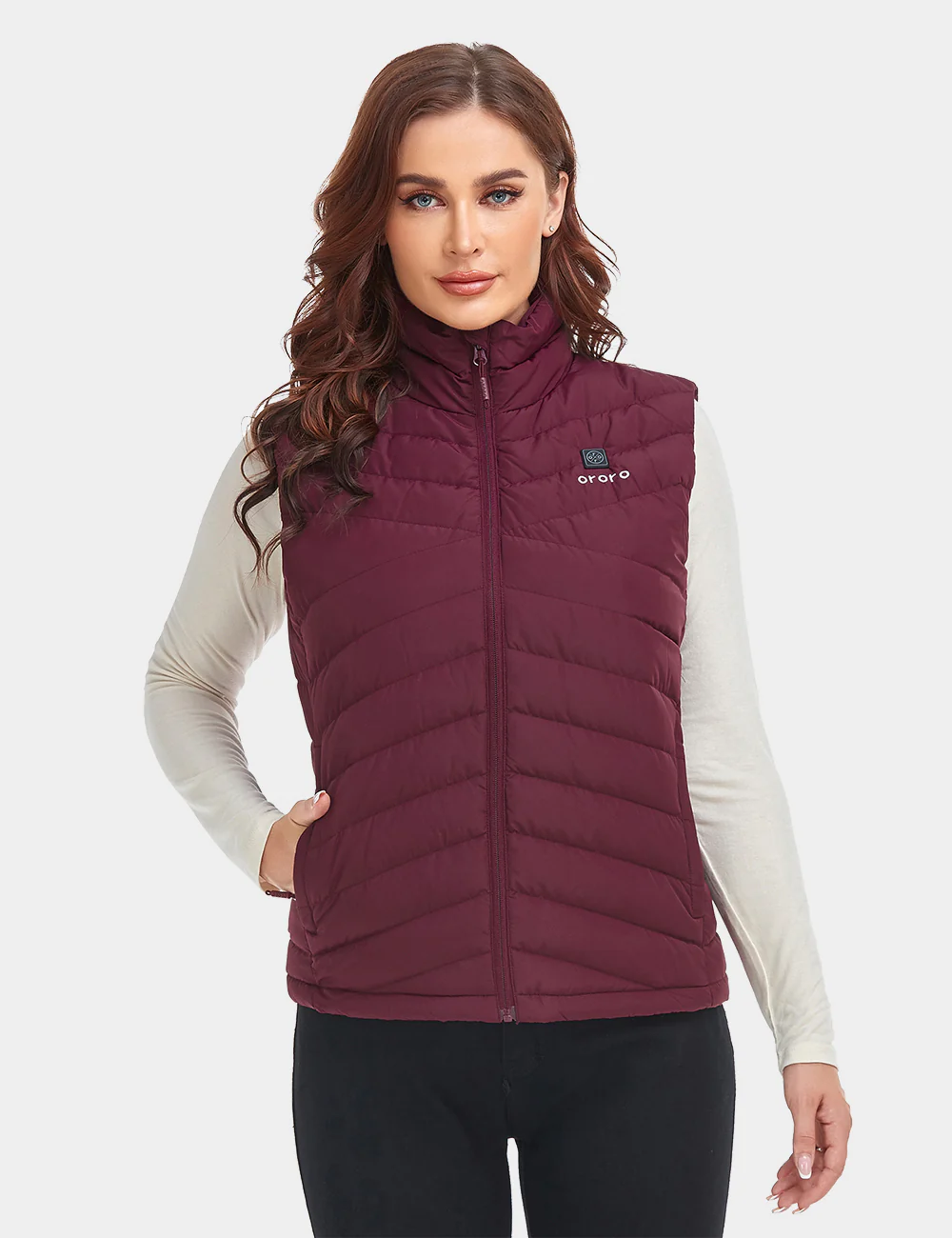 (Open-box) Women's Heated Lightweight Down Vest (Battery Set Not Included) - Image 2