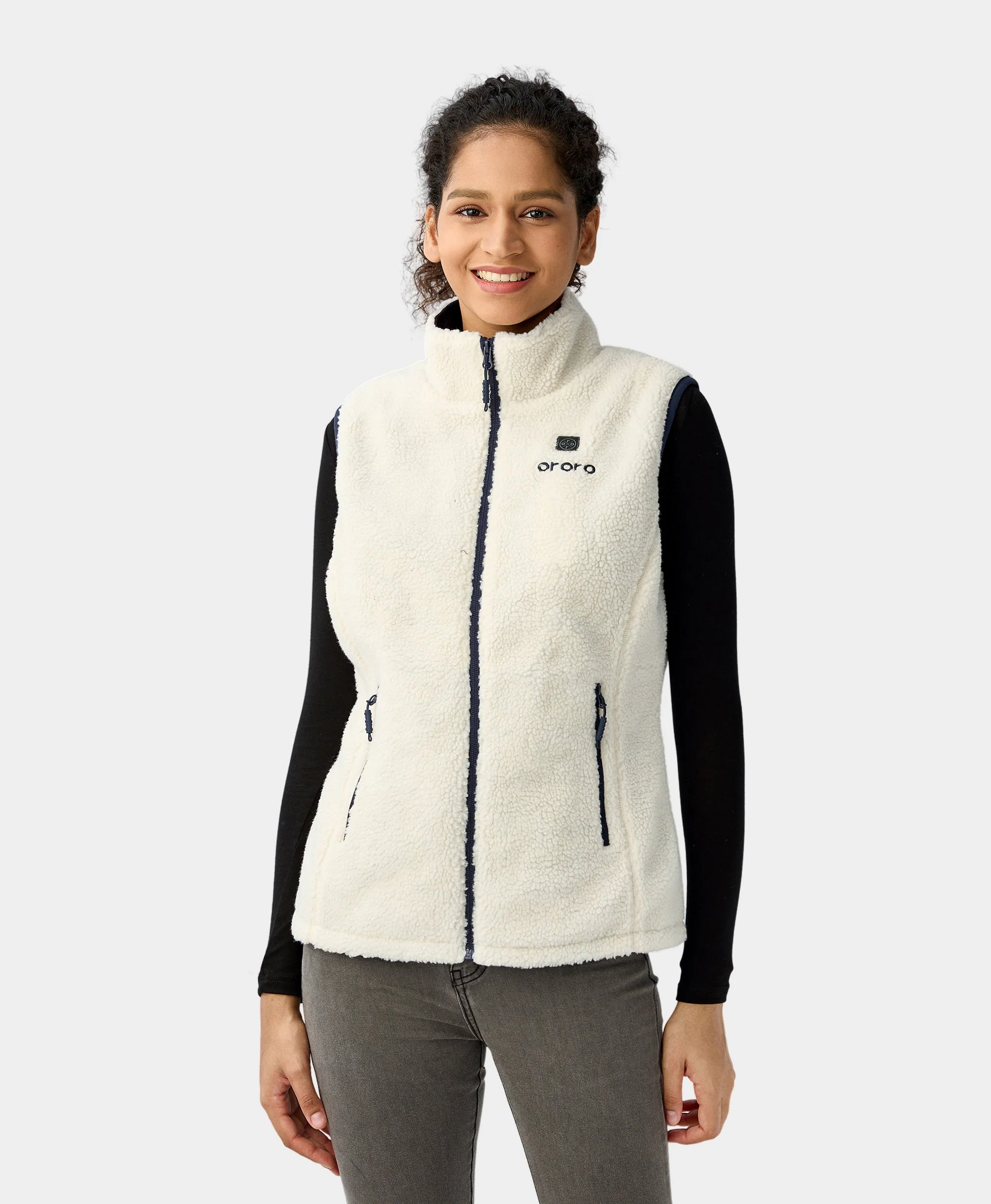 (Open-box) Women's Heated Recycled Fleece Vest (Battery Set Not Included) - Image 2