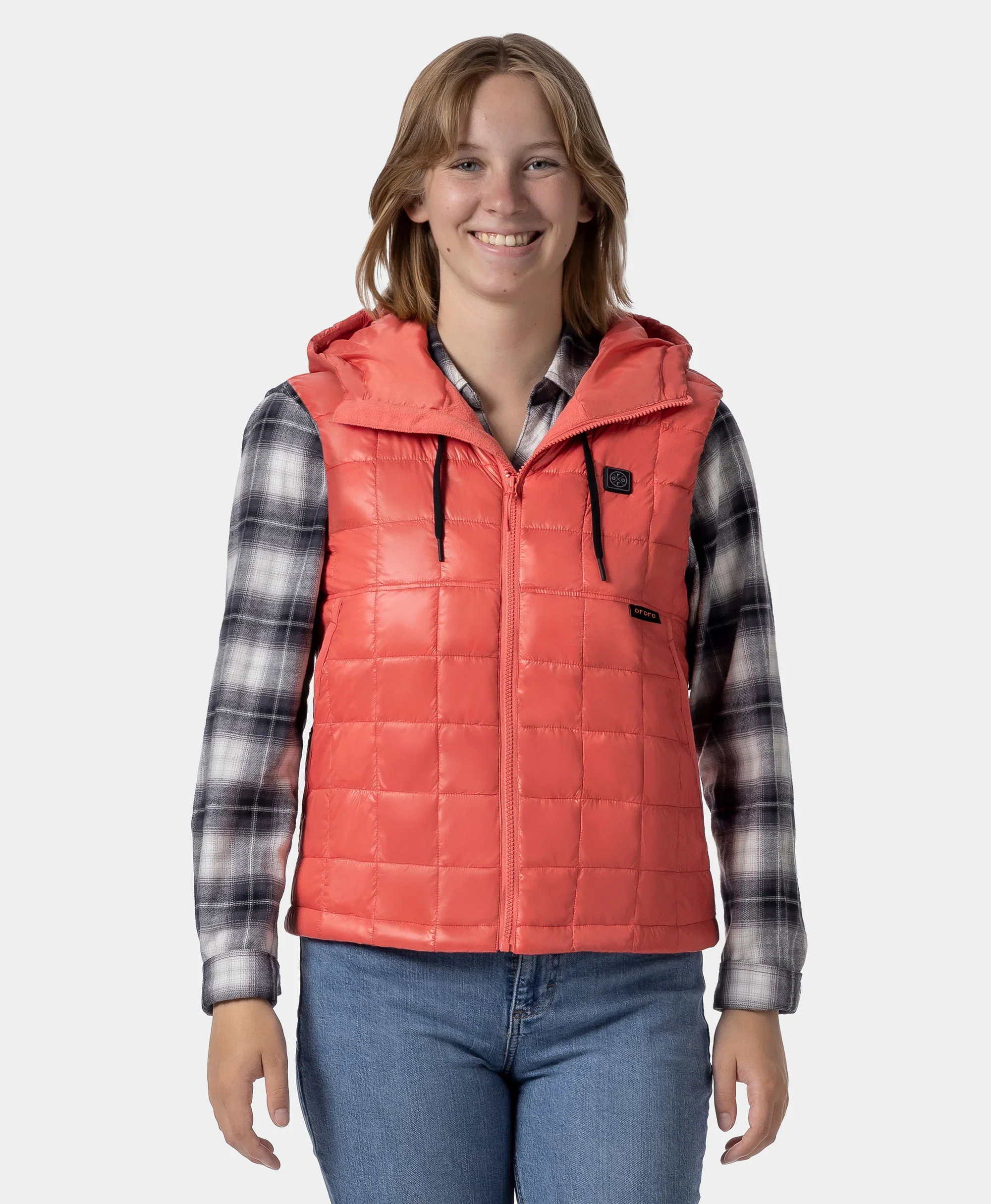 PuffLyteâ„¢ Women's Junior 4-Zone Hooded Heated Vest - Image 13