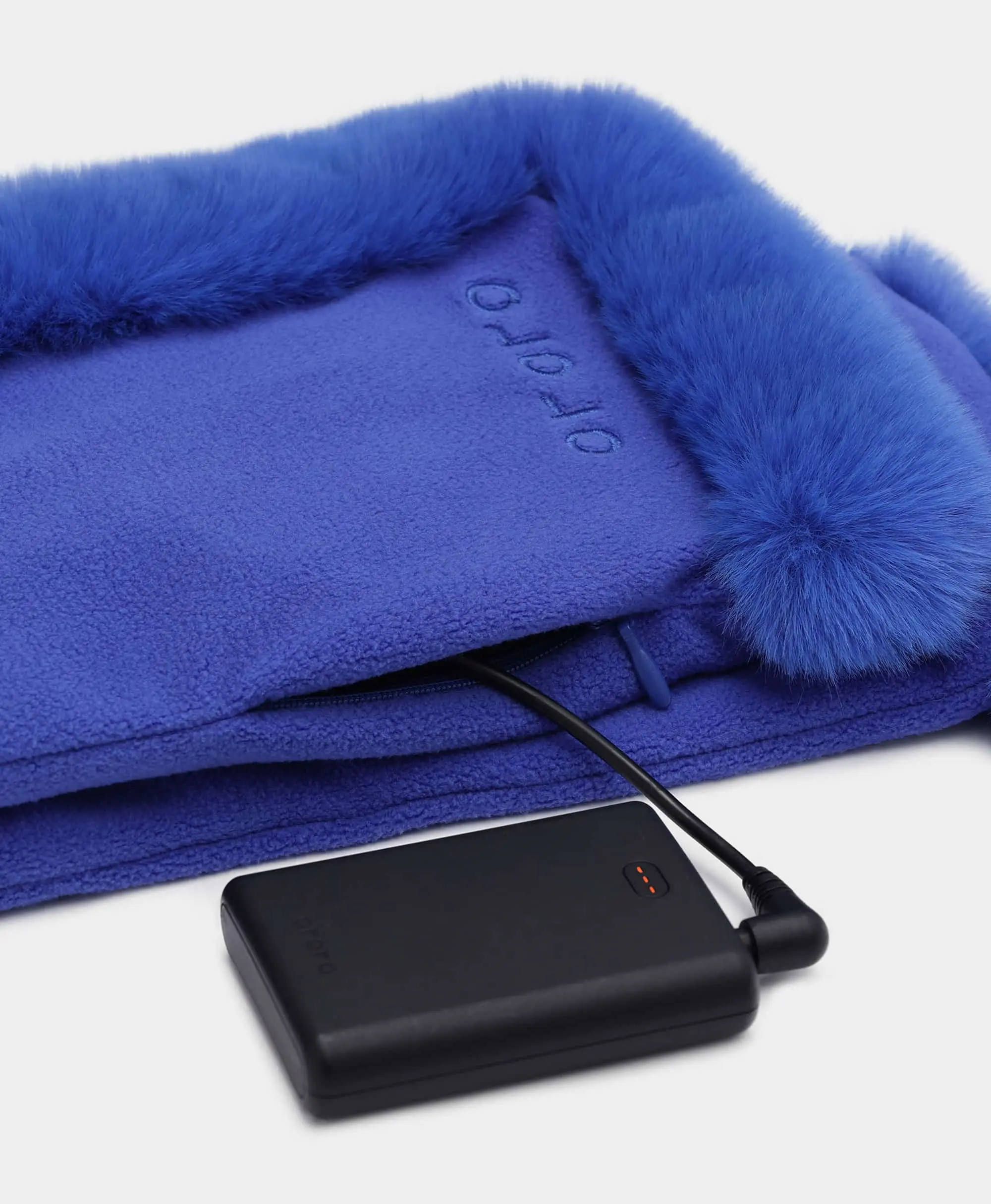 Queen Cove Unisex Heated Faux Fur Fleece Scarf - Image 6