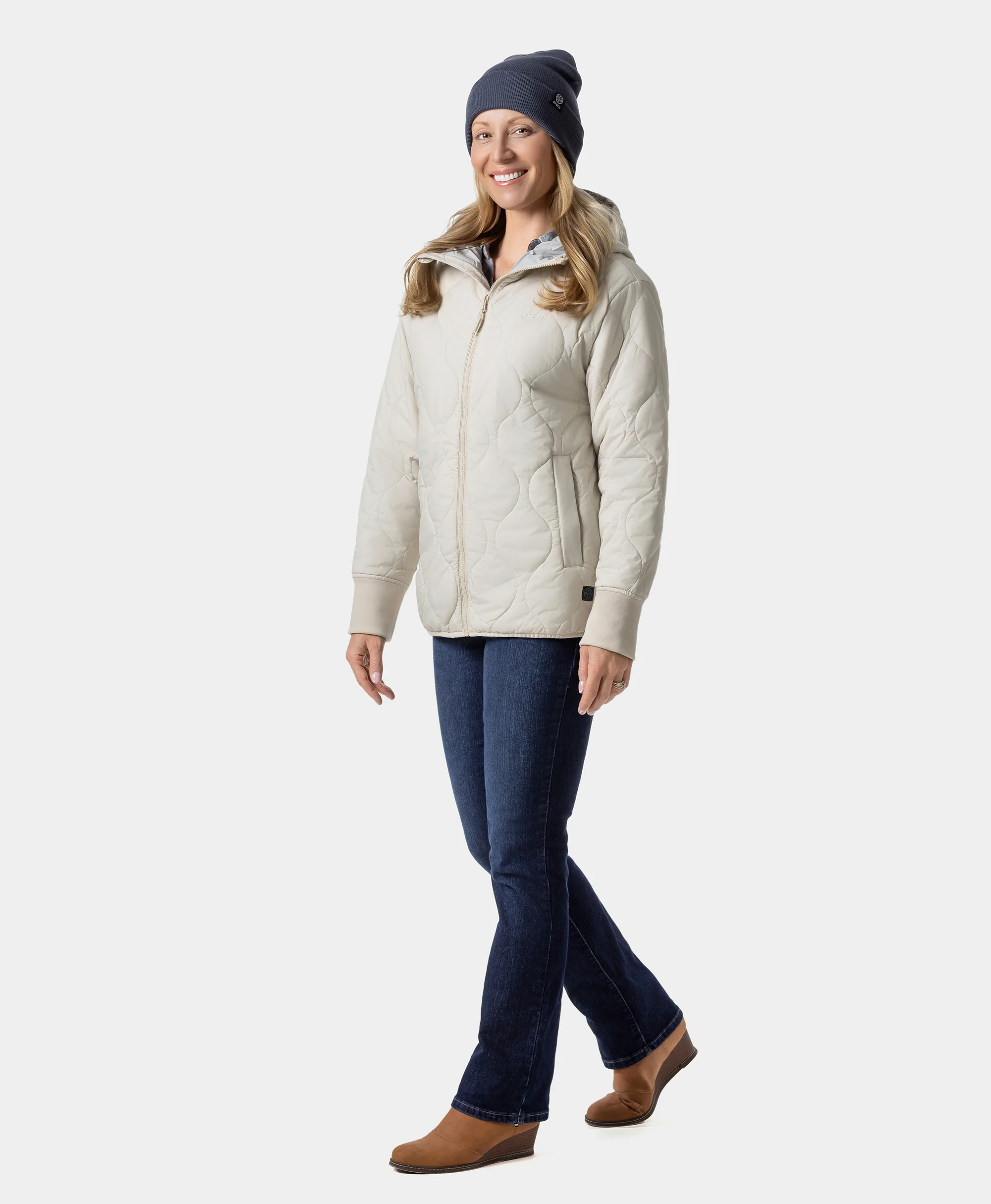 Stargazer Women's Heated Quilted Hoodie Jacket (Final Sale) - Image 19