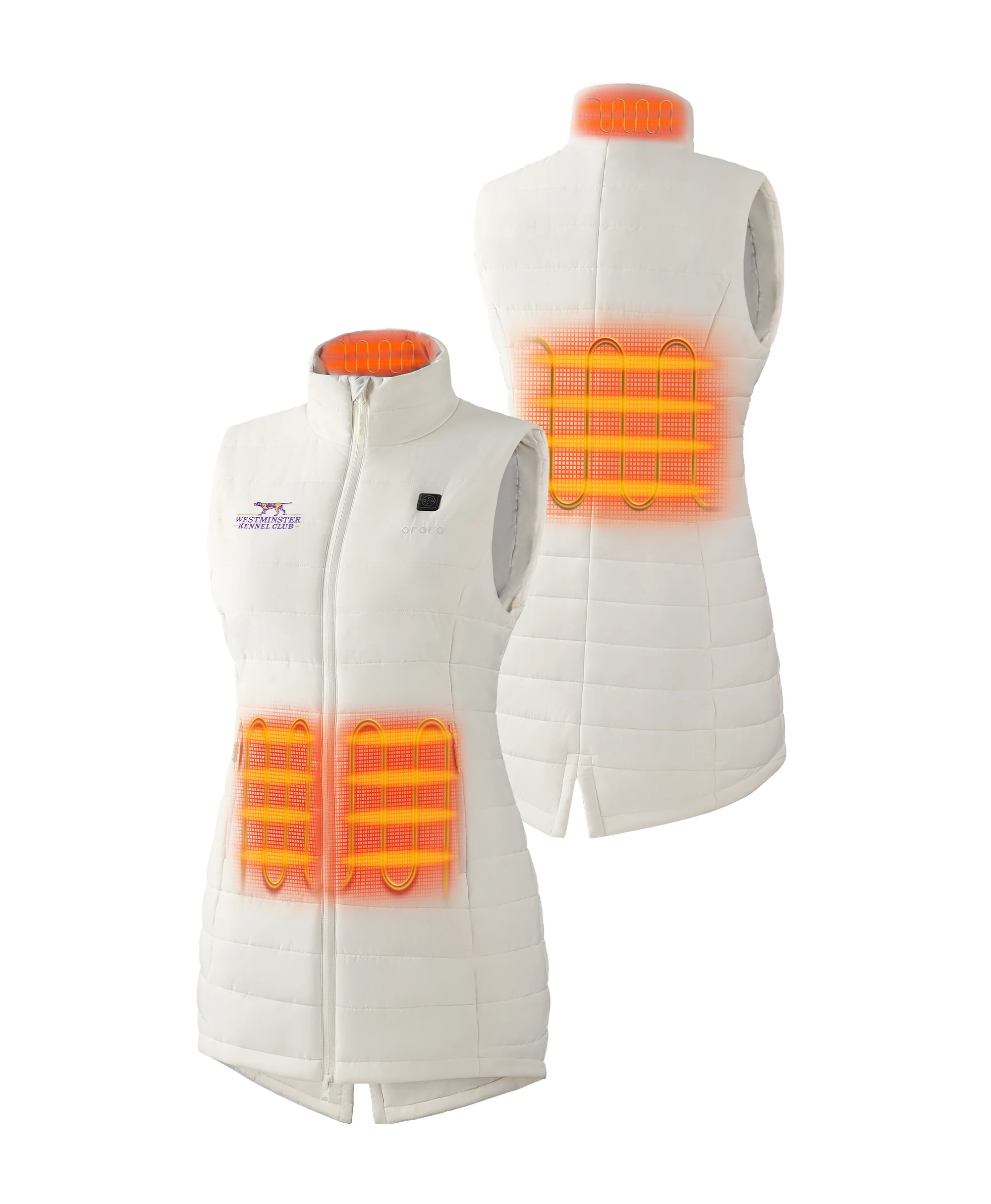 Tribeca Women's Heated Long Puffer Vest - Westminster Kennel Club® Edition - Image 11